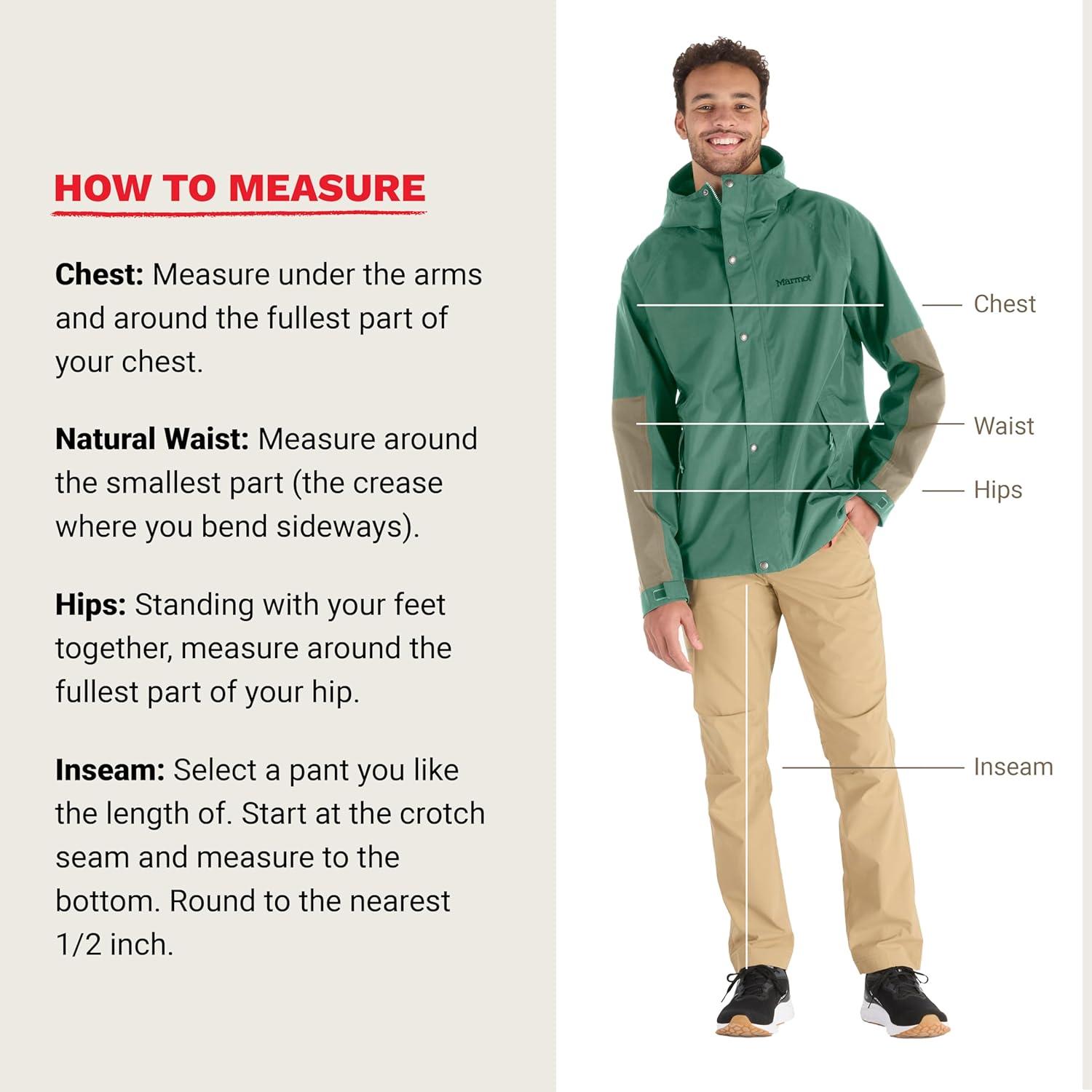 imageMARMOT Mens Cascade Durable ampamp Waterproof Rain JacketCloverVetiver