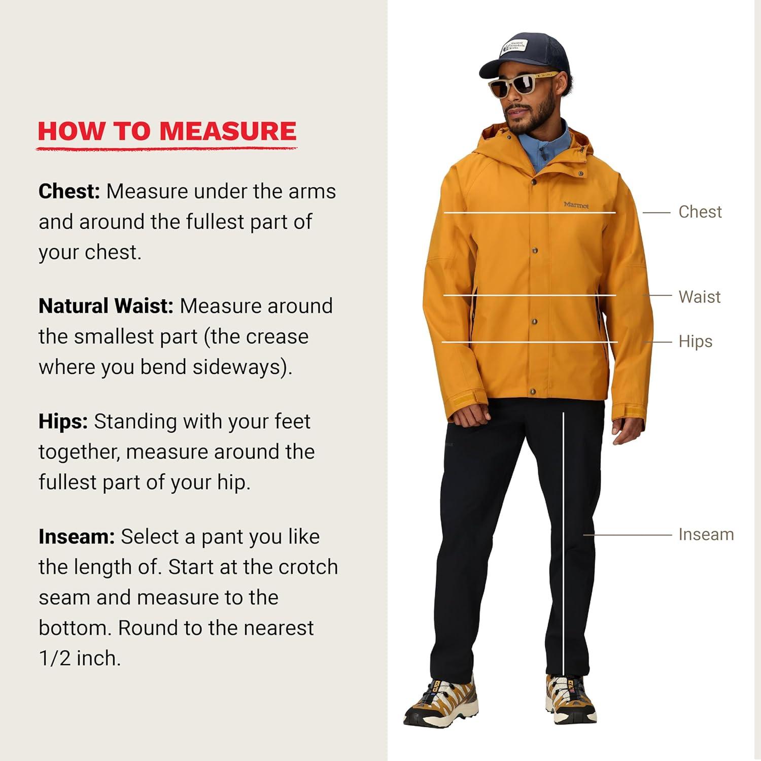 imageMARMOT Mens Cascade Durable ampamp Waterproof Rain JacketHoney Glaze