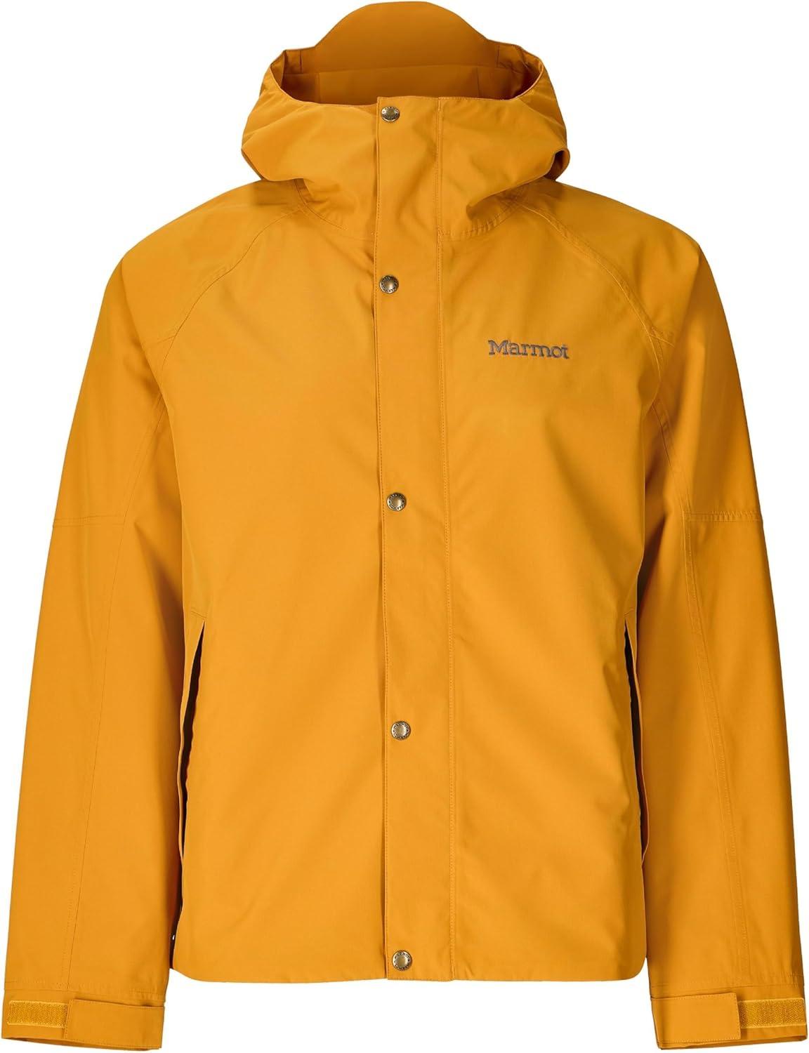 imageMARMOT Mens Cascade Durable ampamp Waterproof Rain JacketHoney Glaze