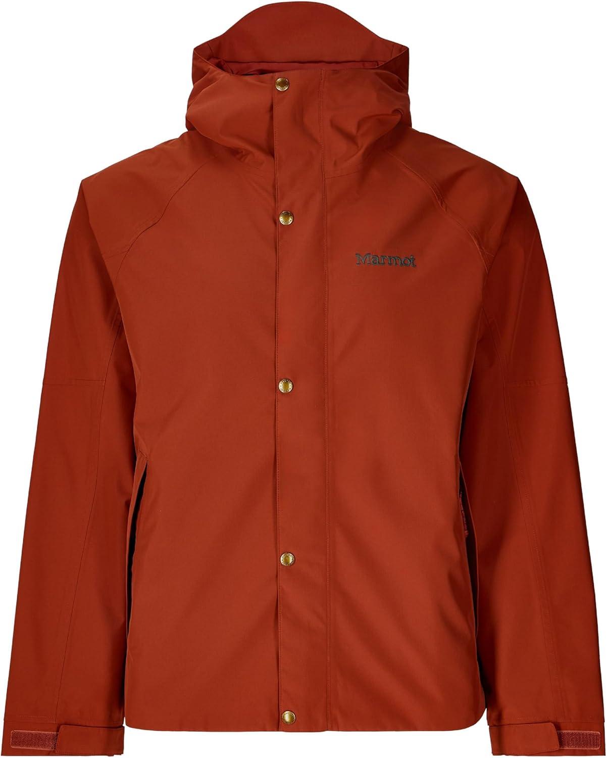 imageMARMOT Mens Cascade Durable ampamp Waterproof Rain JacketPecan