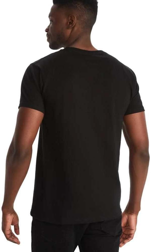 imageMARMOT Mens Coastal ShortSleeve TShirt Screen Printed Graphic on Soft Breathable EcoFriendly CottonPoly BlendBlack