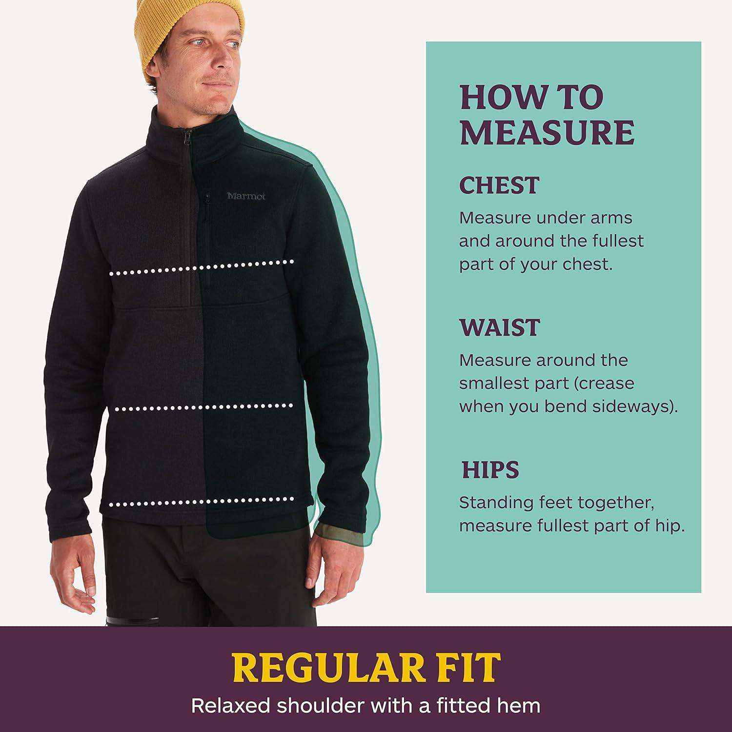 imageMARMOT Mens Drop Line 12 Zip Fleece JacketNori 4859