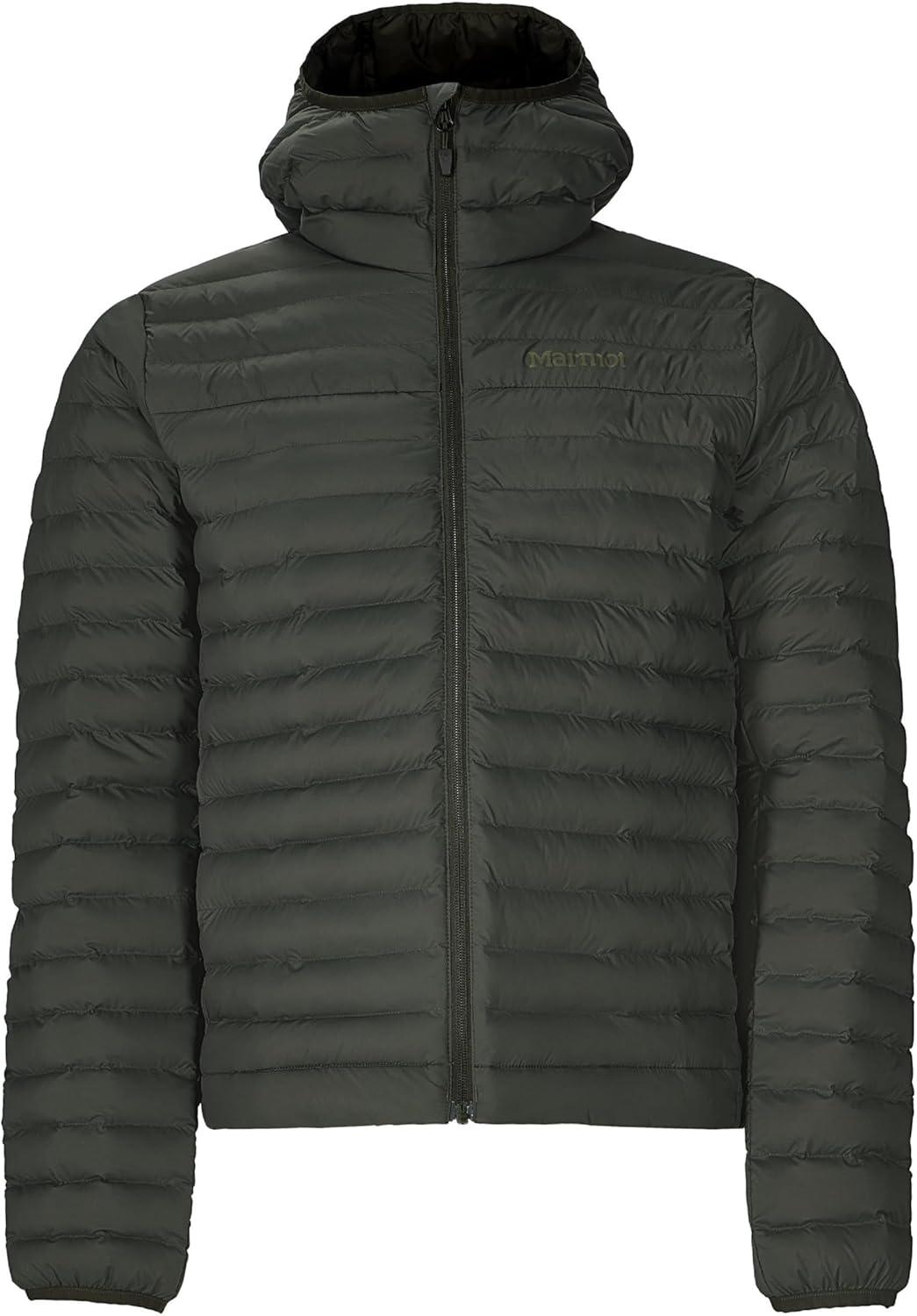 imageMARMOT Mens Echo Featherless Hoody Lightweight DownAlternative Puffer Jacket with HoodRosin Green