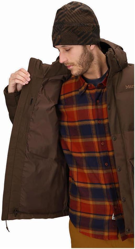 imageMARMOT Mens Fordham Down Jacket Waterproof Breathable 700Fill Insulated Puffer CoatHickory Nut Latest Collection