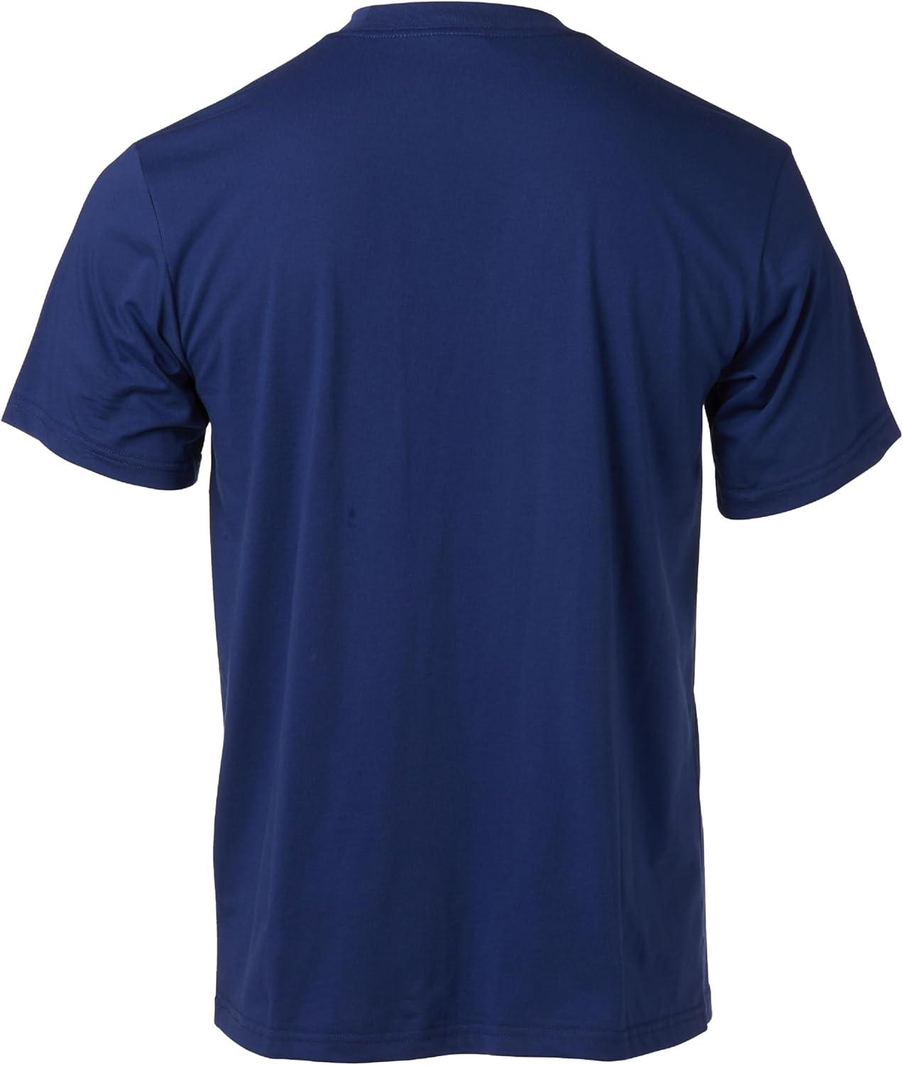 imageMARMOT Mens MMW ShortSleeve Tee Screen Printed Graphic on Soft Breathable EcoFriendly CottonPoly BlendTwilight Blue