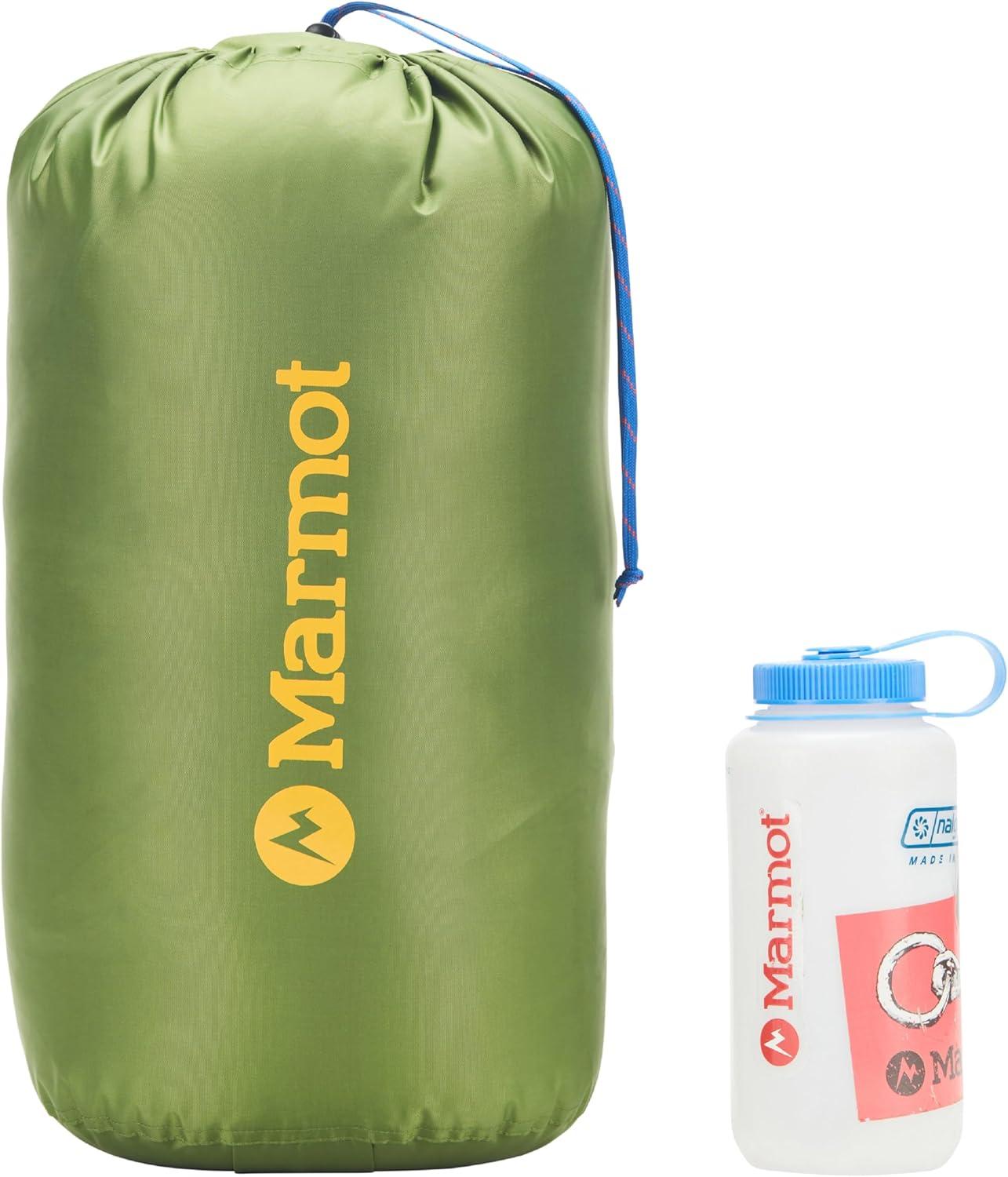 imageMARMOT Mens Never Summer 0 Sleeping Bag 650 Fill Down for Camping ampamp BackpackingSolarRed Sun
