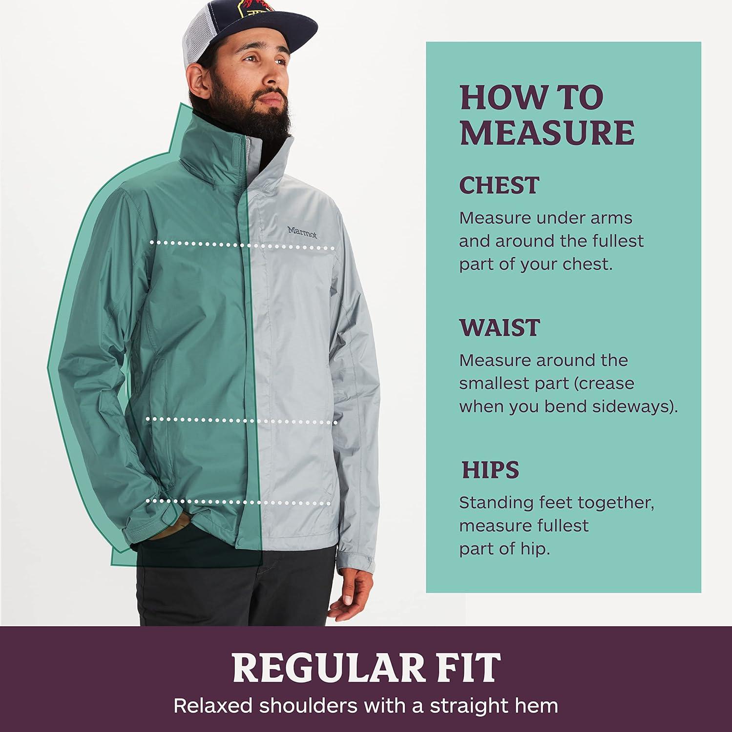 imageMARMOT Mens Precip Eco Waterproof Rain Jacket 100 Recycled Breathable Lightweight Packable RaincoatCrocodile