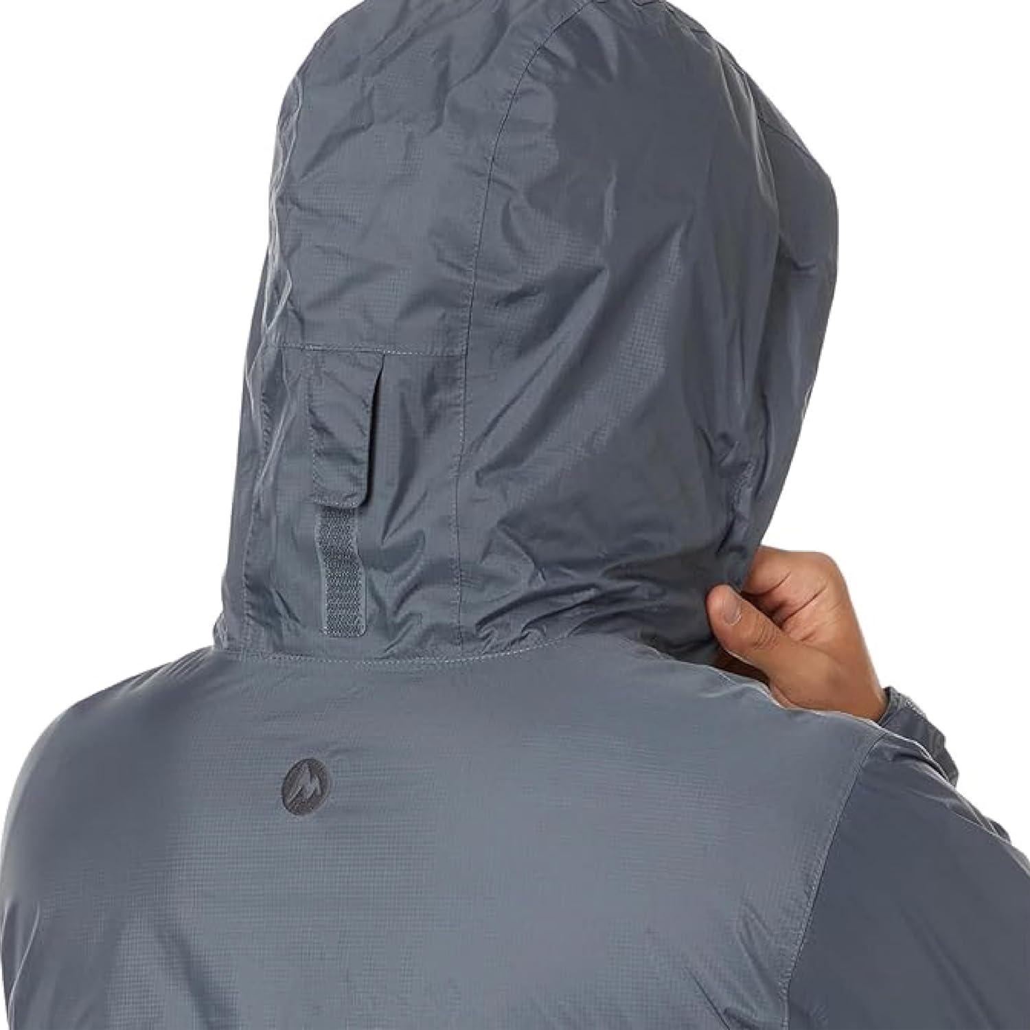imageMARMOT Mens Precip Eco Waterproof Rain Jacket 100 Recycled Breathable Lightweight Packable RaincoatSteel Onyx Latest Collection