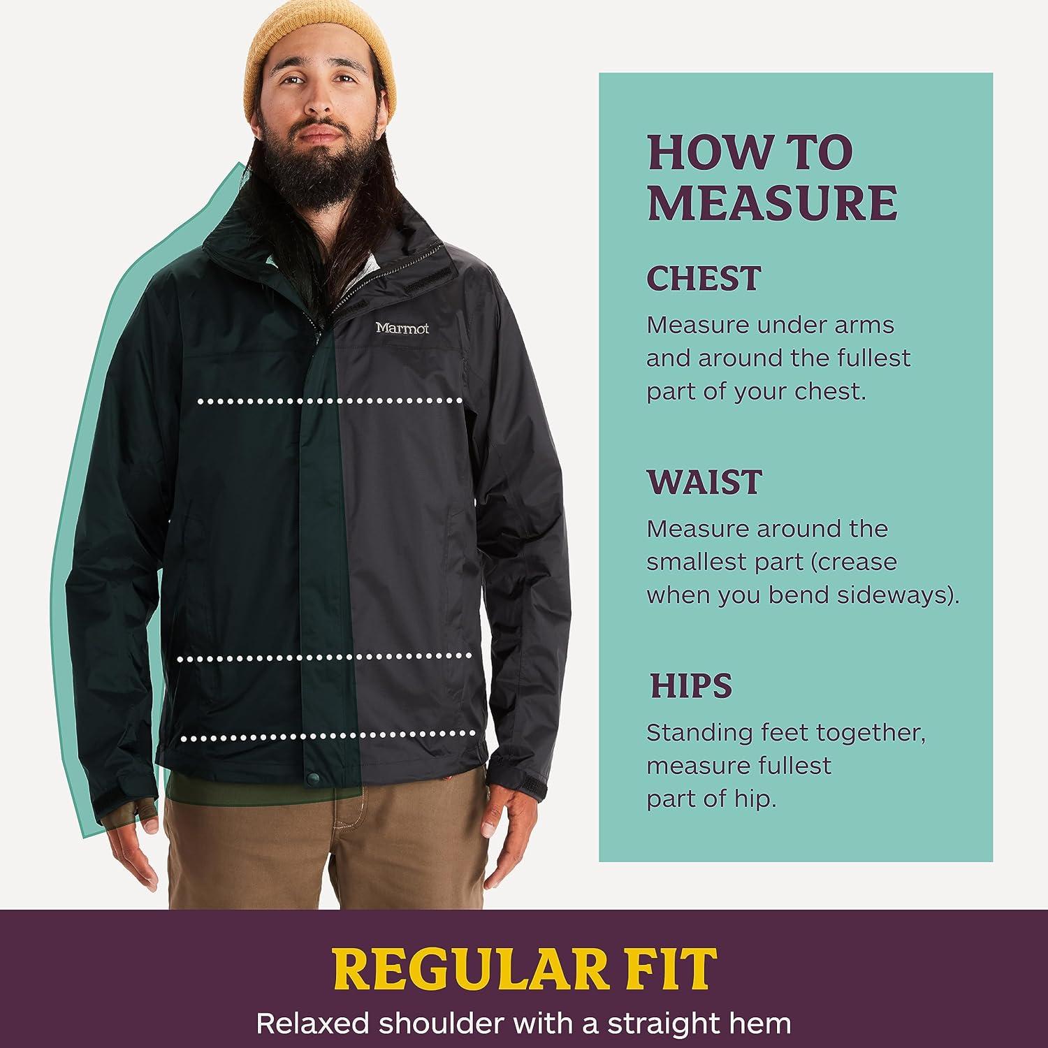 imageMARMOT Mens Precip Eco Waterproof Rain Jacket 100 Recycled Breathable Lightweight Packable RaincoatSteel OnyxPurple Fig