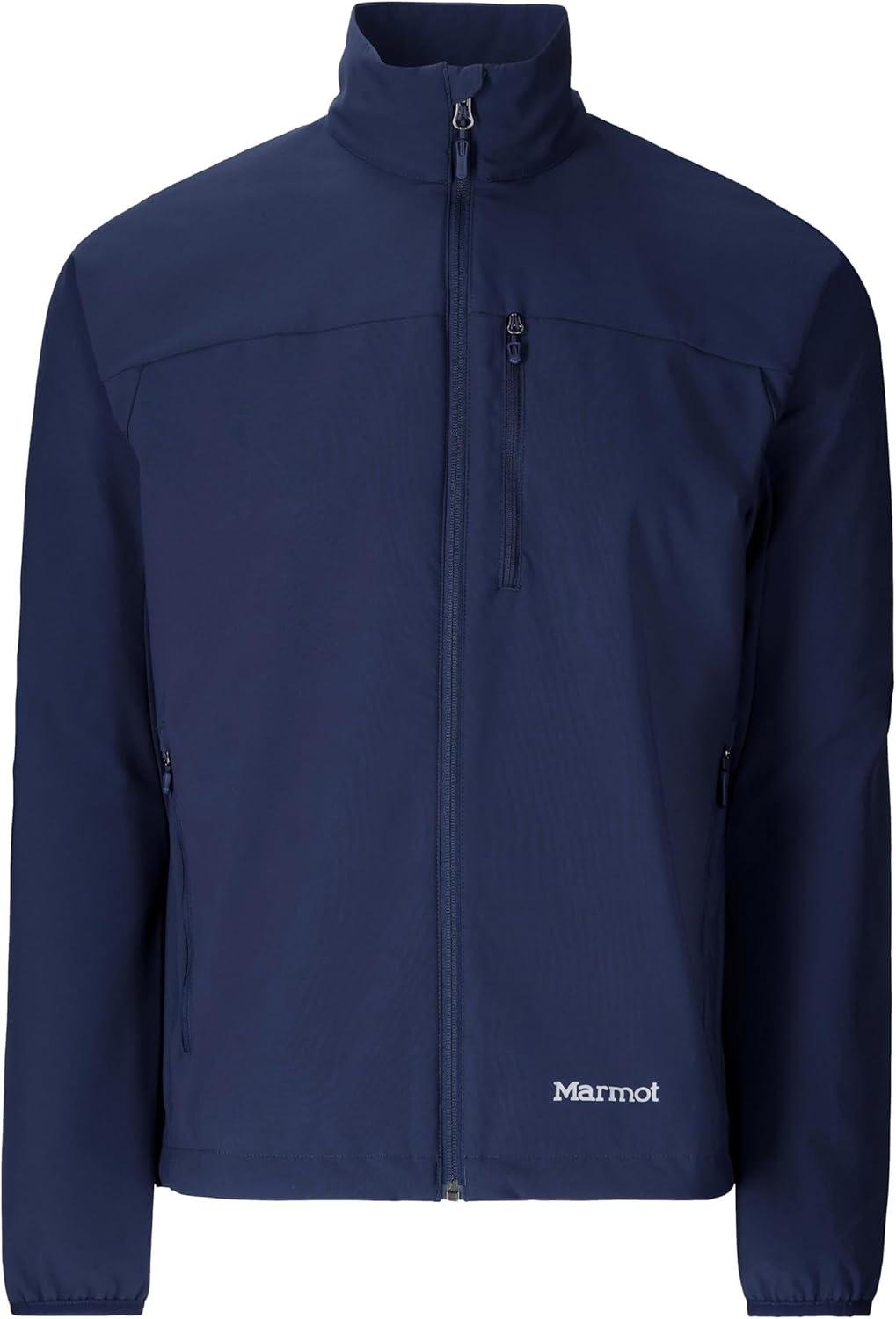 imageMARMOT Mens Tempo Jacket Breathable WaterResistant SoftshellArctic Navy Latest Collection