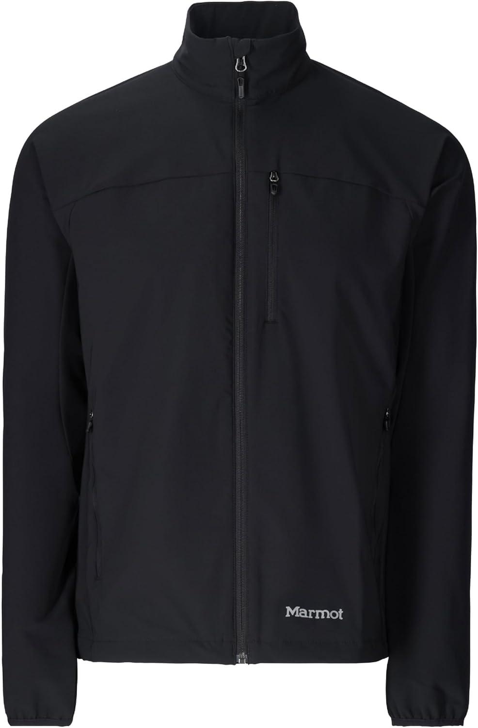 imageMARMOT Mens Tempo Jacket Breathable WaterResistant SoftshellBlack Latest Collection