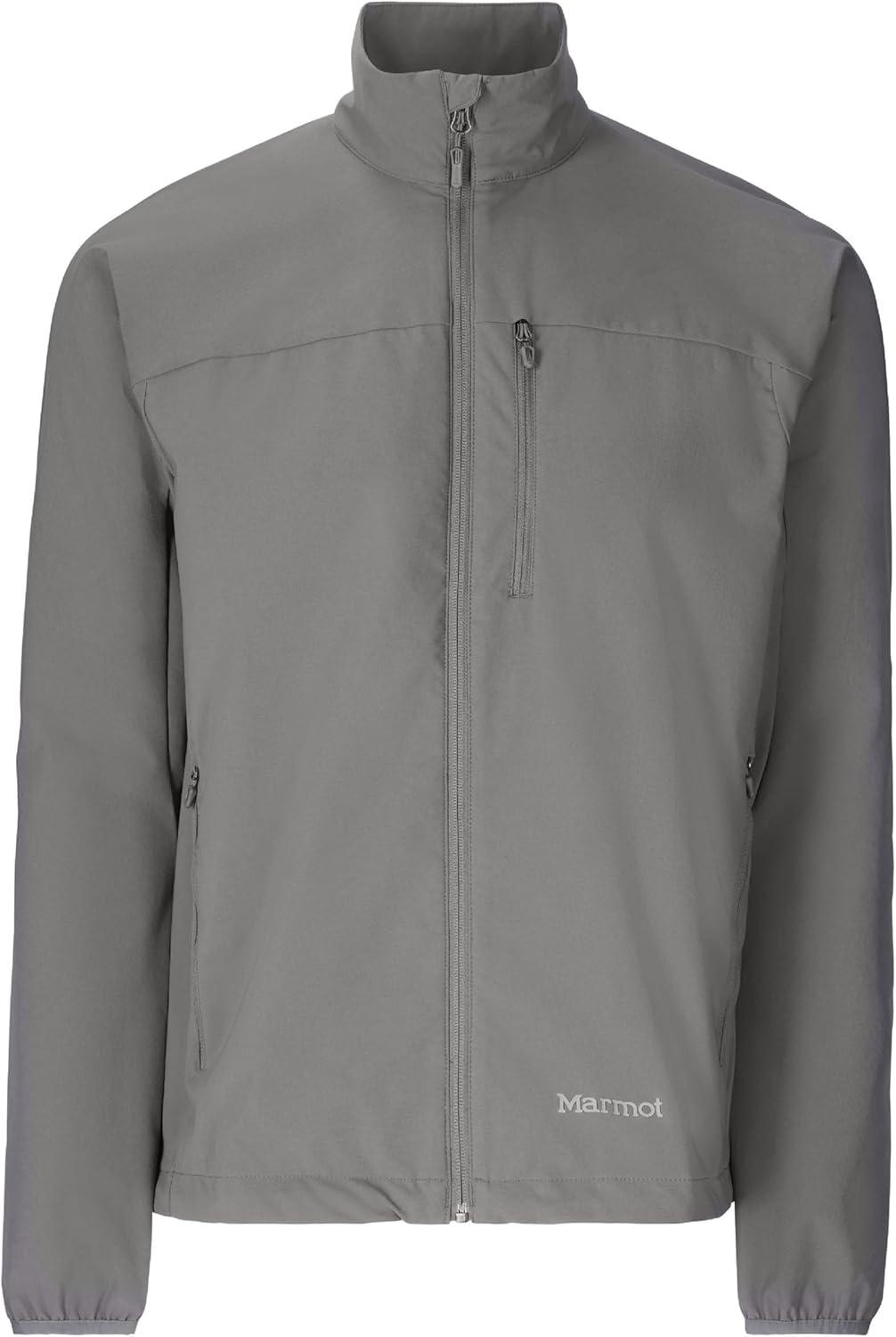 imageMARMOT Mens Tempo Jacket Breathable WaterResistant SoftshellCinder Latest Collection