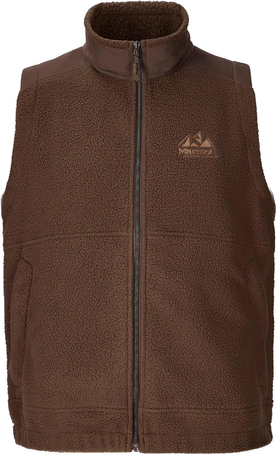 imageMARMOT Mens Wanderer High Pile Fleece VestHickory Nut