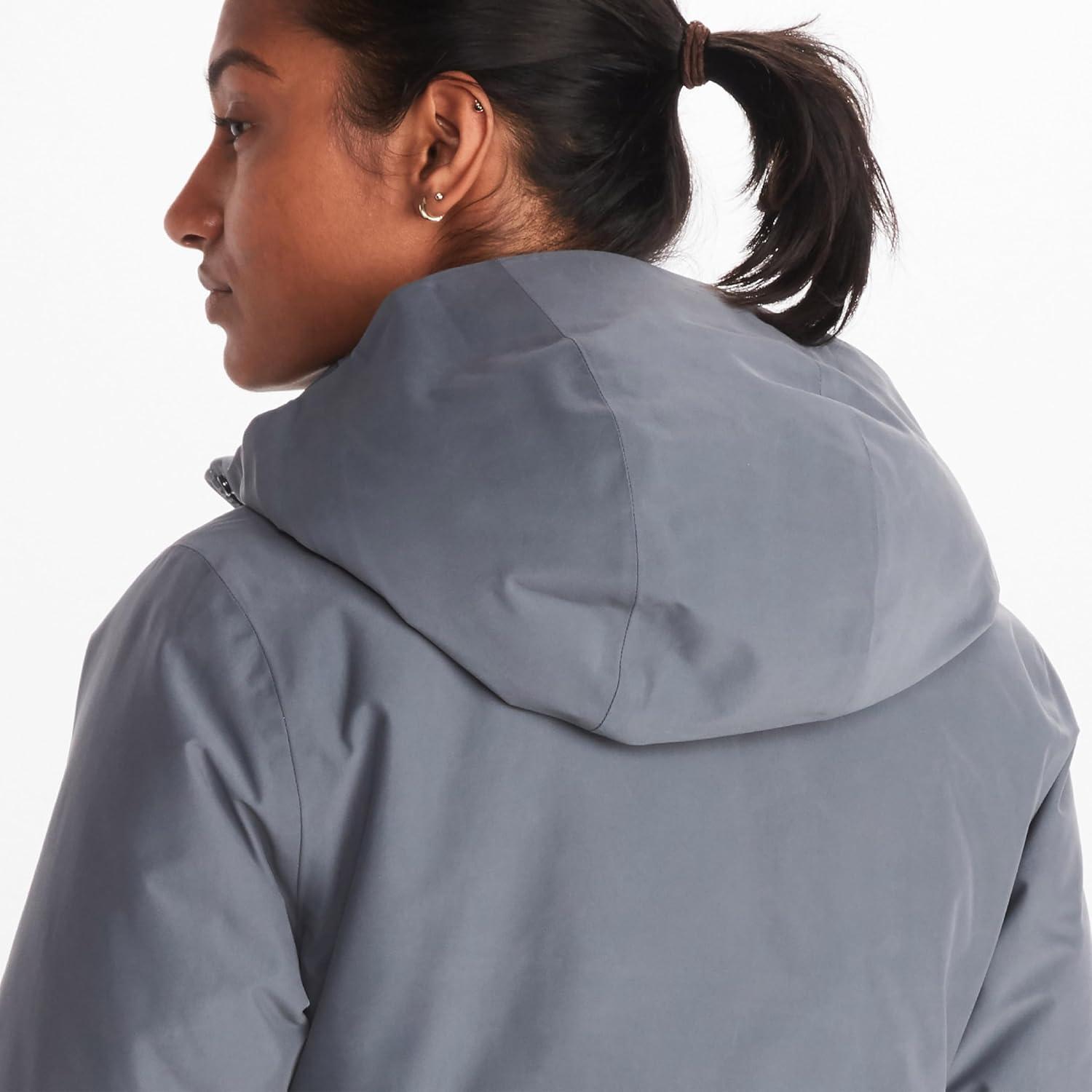 imageMARMOT Womens Chelsea 700 Down Fill Coat with HoodSteel Onyx Latest Collection