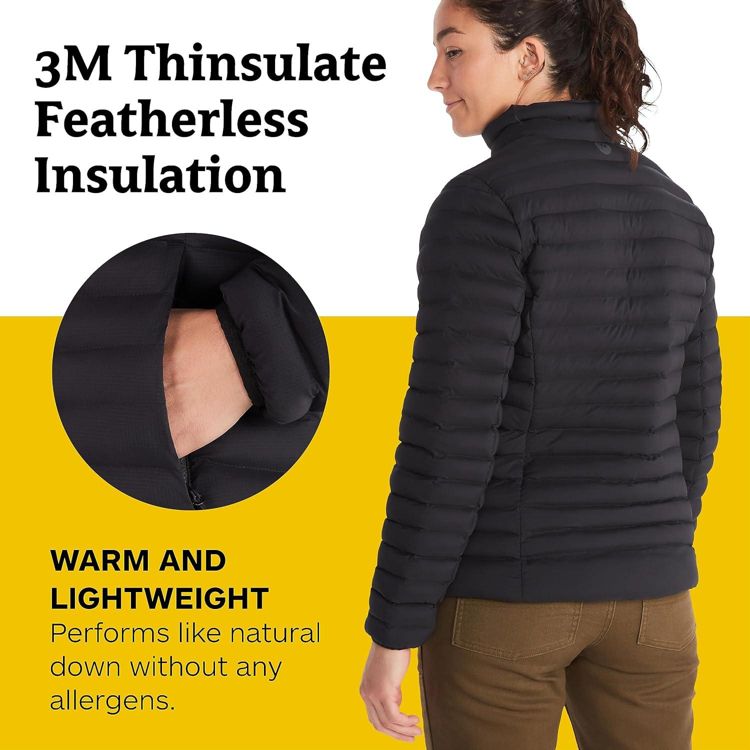 imageMARMOT Womens Echo Featherless Jacket Lightweight DownAlternative Insulated JacketBlack