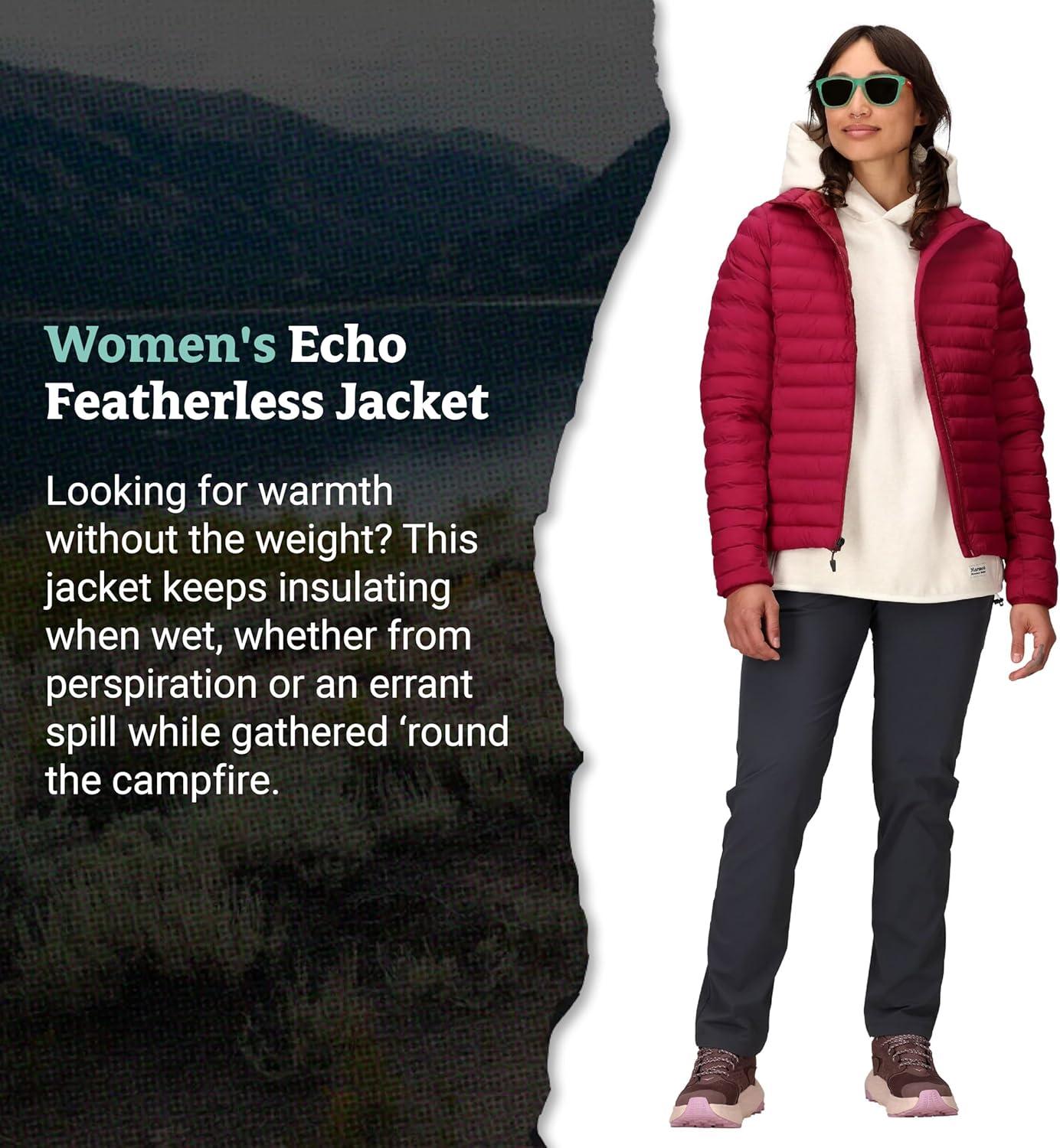 imageMARMOT Womens Echo Featherless Jacket Lightweight DownAlternative Insulated JacketRed Mulberry