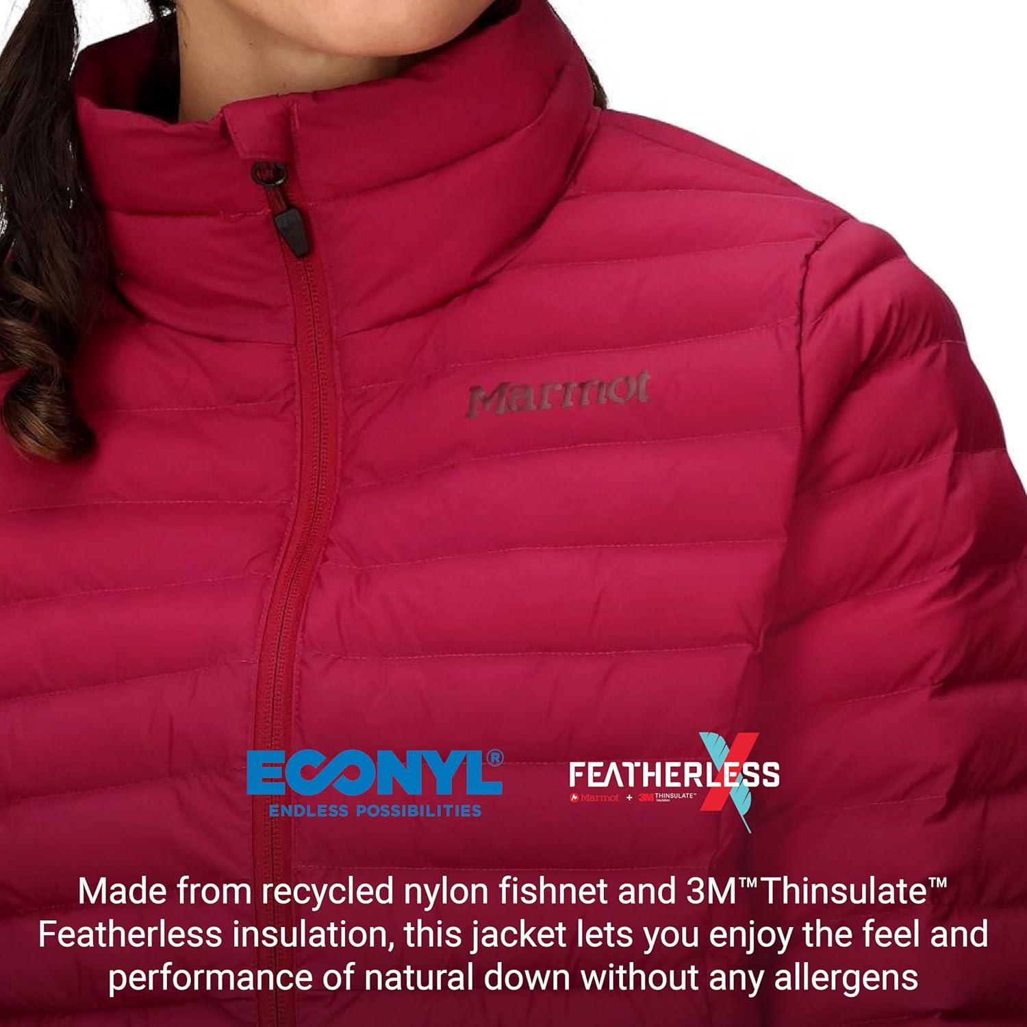 imageMARMOT Womens Echo Featherless Jacket Lightweight DownAlternative Insulated JacketRed Mulberry