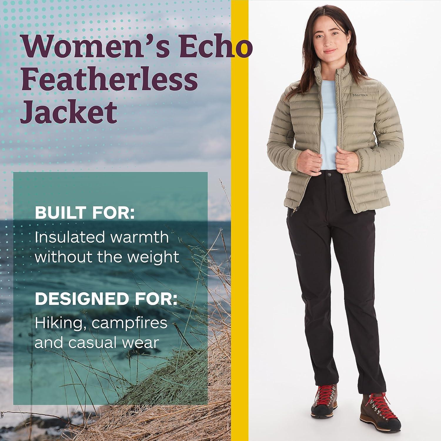imageMARMOT Womens Echo Featherless Jacket Lightweight DownAlternative Insulated JacketVetiver