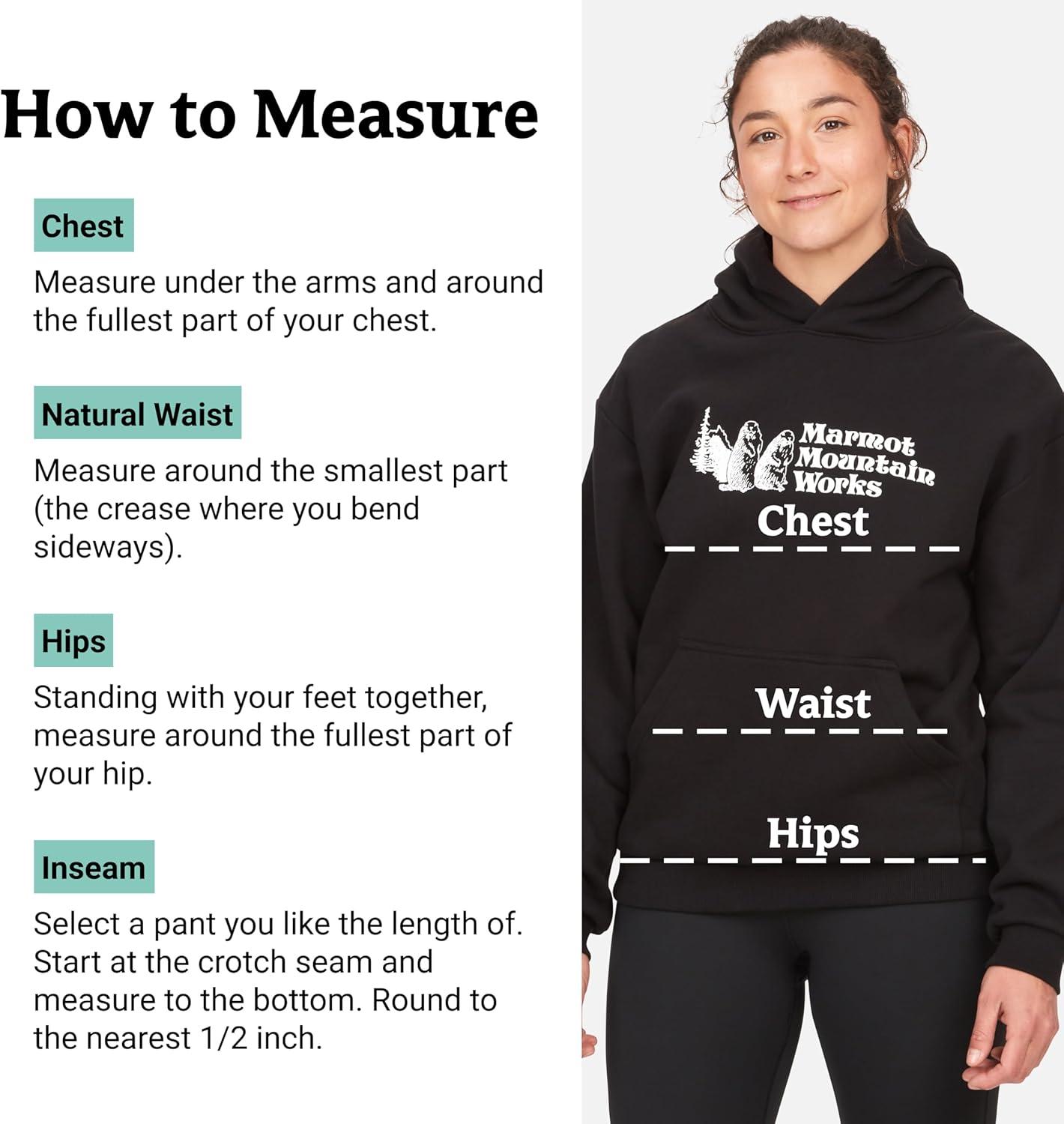 imageMARMOT Womens Marmot for Life Hoody Hooded Sweatshirt with Screen Printed Graphic DoubleLayer Hood and Kangaroo PocketBlack