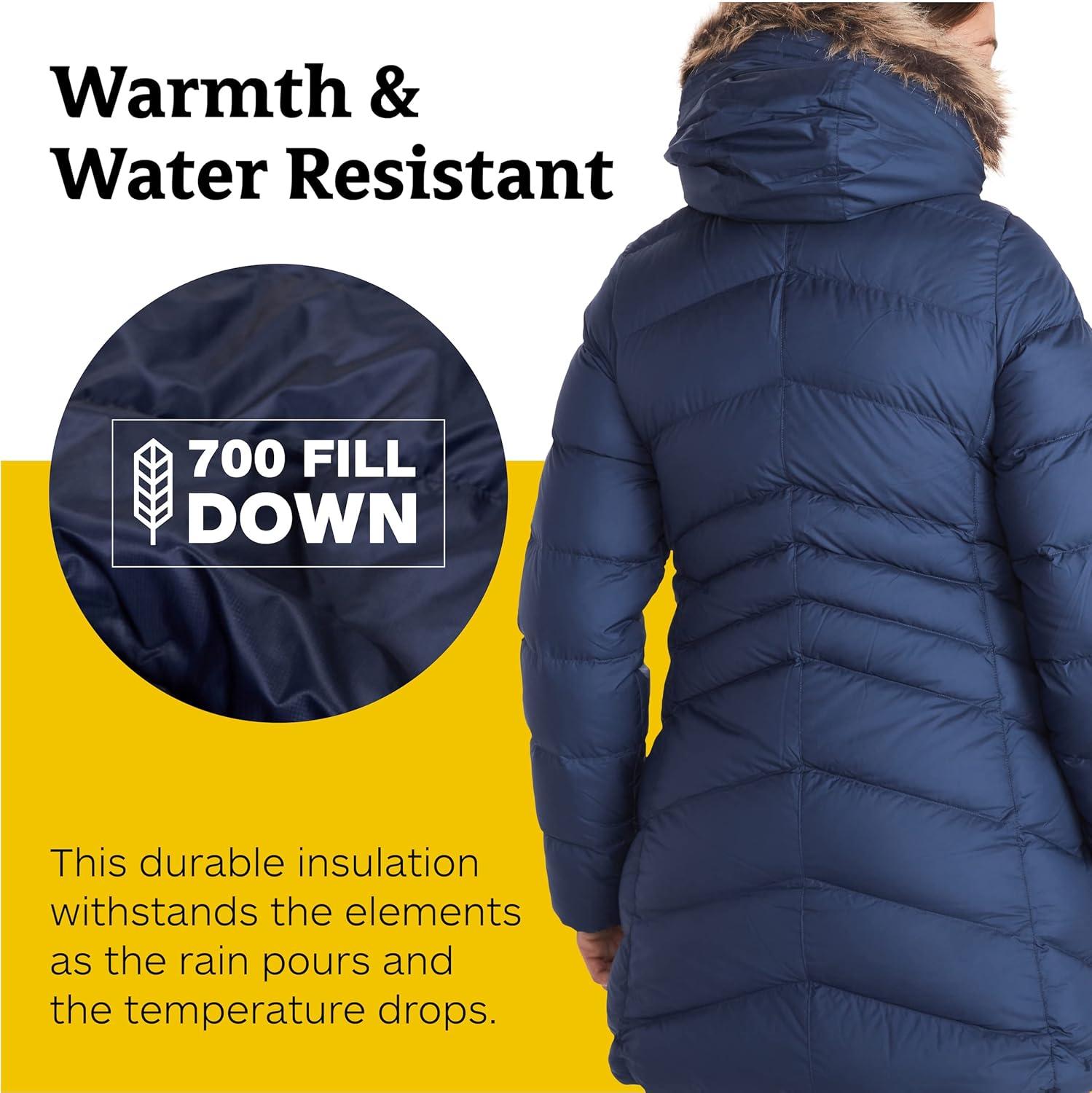 imageMARMOT Womens Montreal Midthigh Length Down Puffer CoatArctic Navy