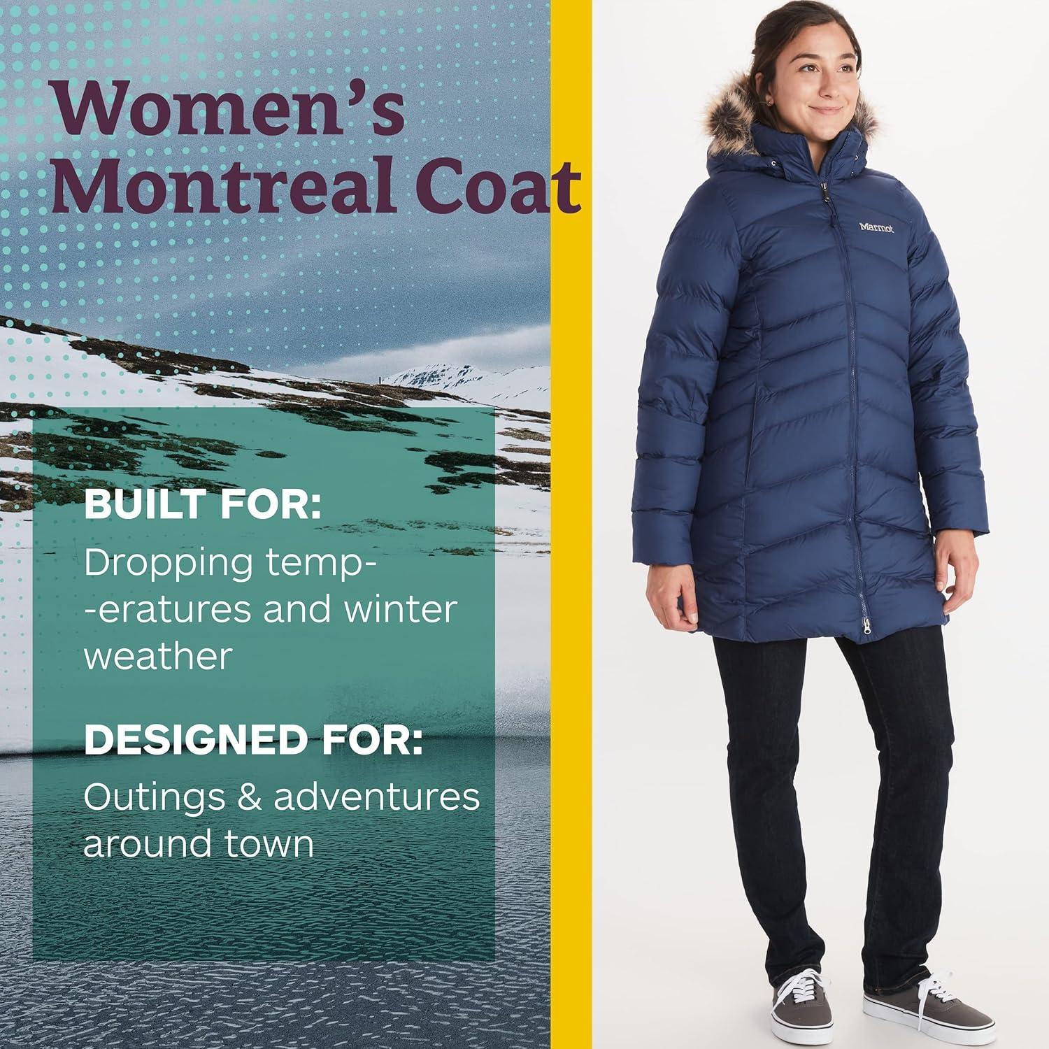 imageMARMOT Womens Montreal Midthigh Length Down Puffer CoatGlacier Grey
