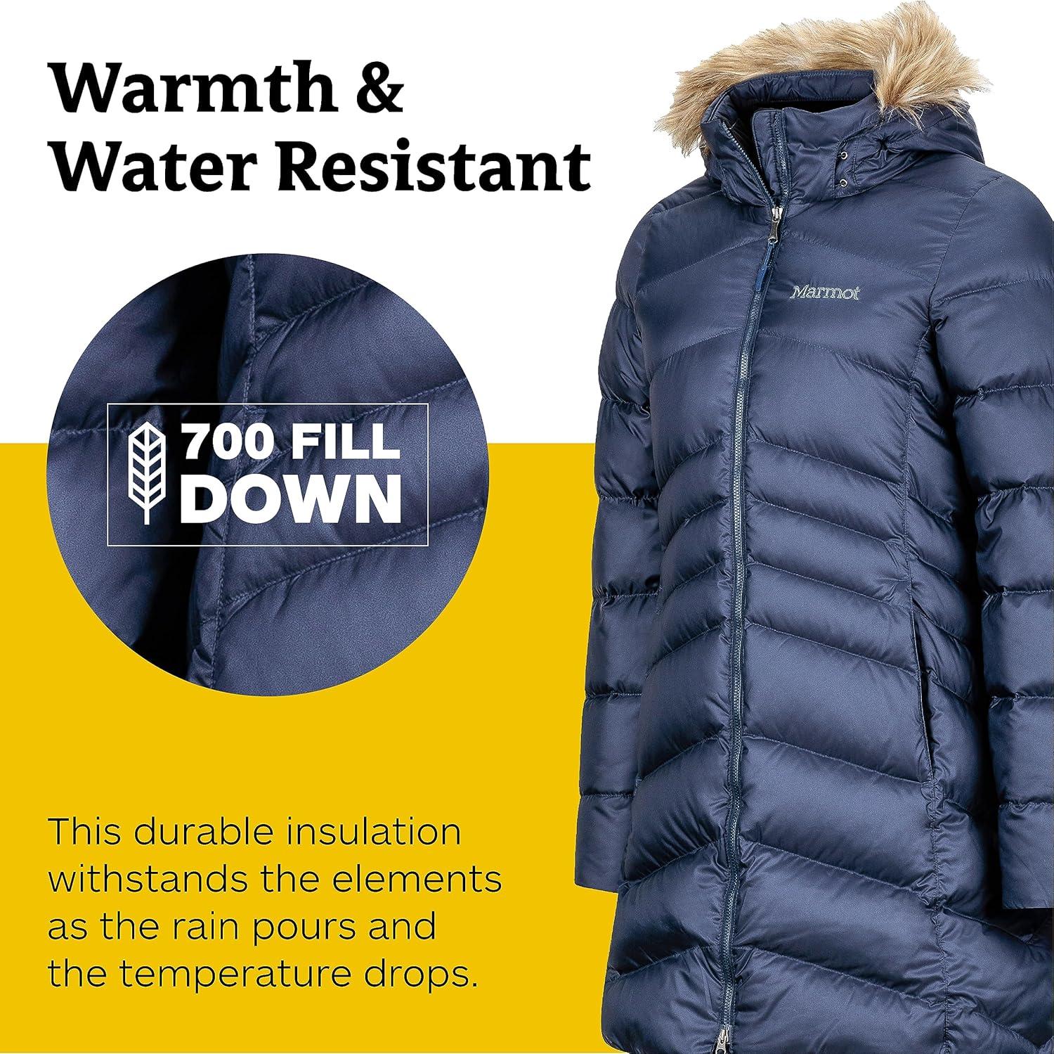 imageMARMOT Womens Montreal Midthigh Length Down Puffer CoatMidnight Navy