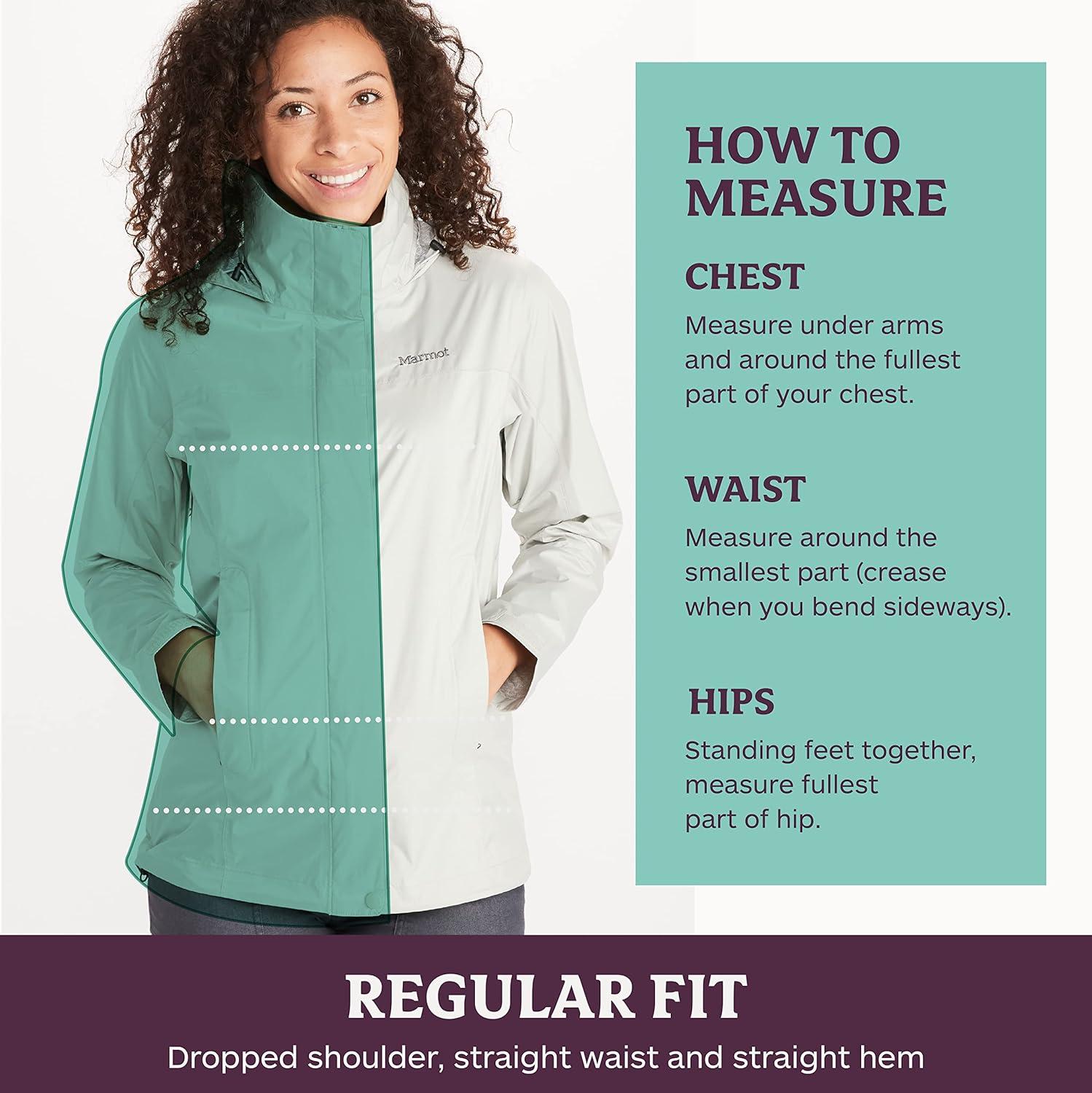 imageMARMOT Womens PreCip Rain Jacket Lightweight WaterproofAtomic Blue