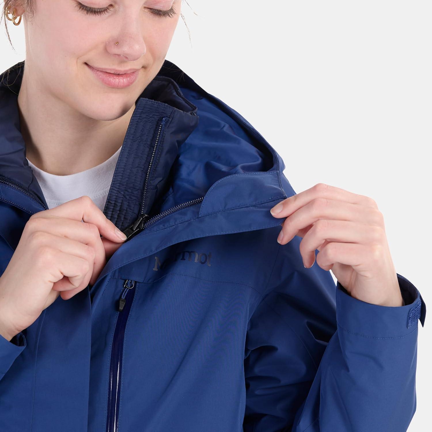 imageMARMOT Womens Ramble 3in1 Component Jacket Recycled Waterproof Shell with Hood and Removable Insulated Thermal R LinerTwilight Blue Latest Collection