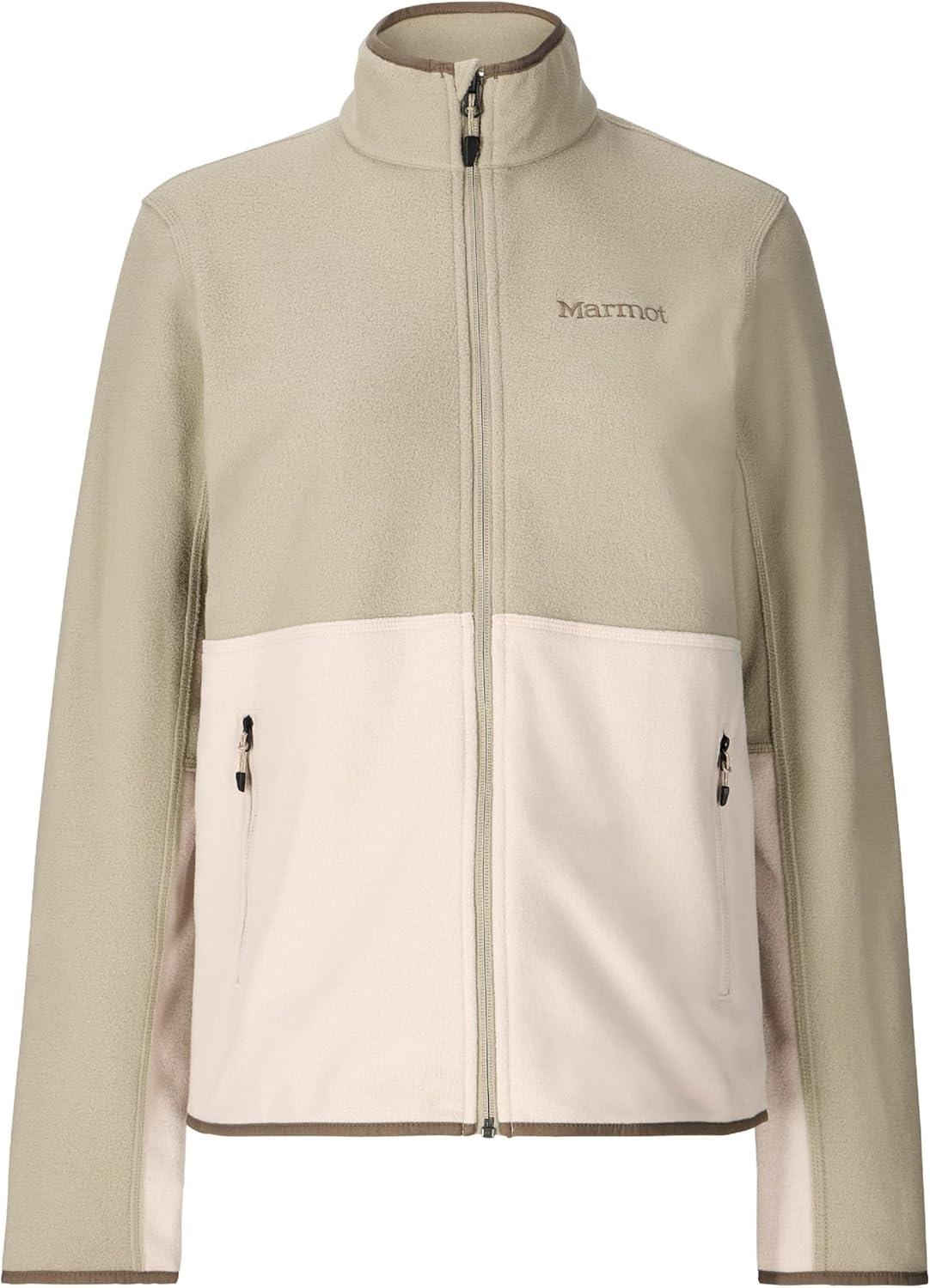 imageMARMOT Womens Rocklin Full Zip Fleece JacketShale GreyBirch Bark