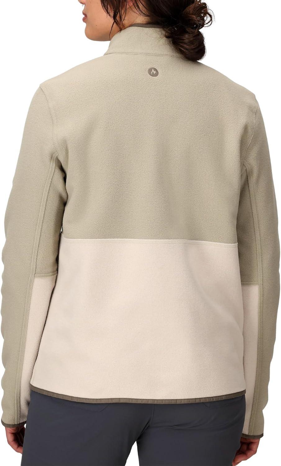 imageMARMOT Womens Rocklin Full Zip Fleece JacketShale GreyBirch Bark