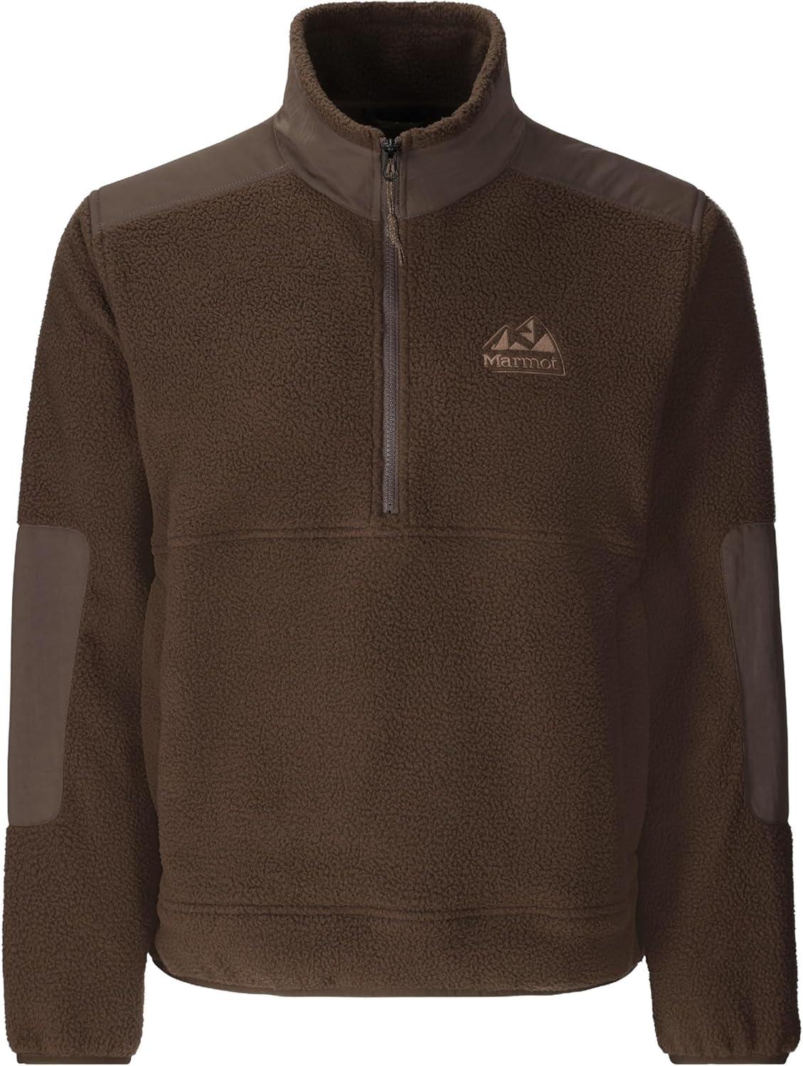 imageMARMOT mens Wanderer High Pile Fleece PulloverHickory Nut