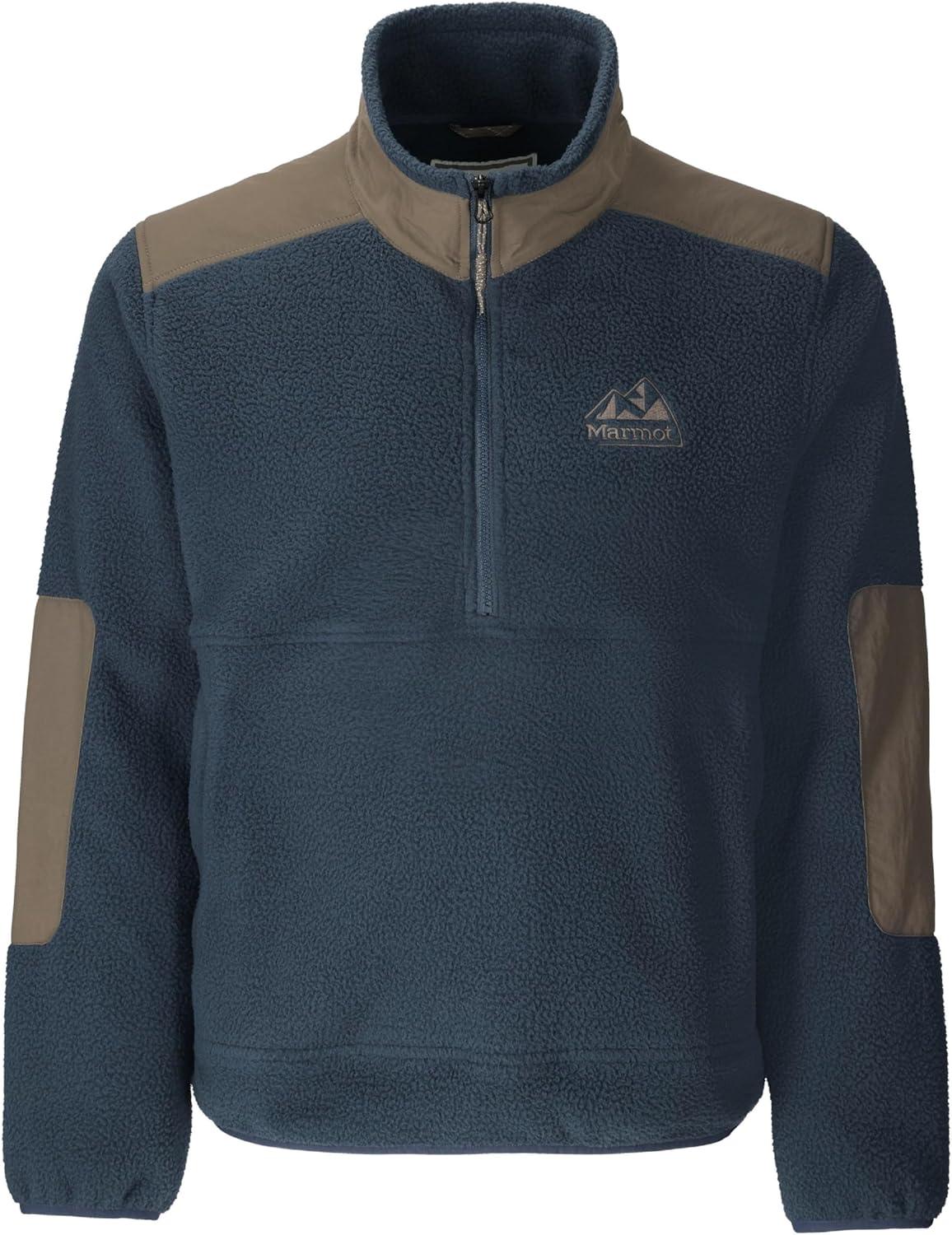 imageMARMOT mens Wanderer High Pile Fleece PulloverThunderheadClaystone