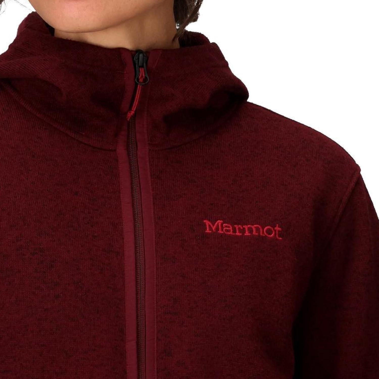 imageMARMOT womens Womens Drop Line Fullzip HoodyAcai Berry Heather