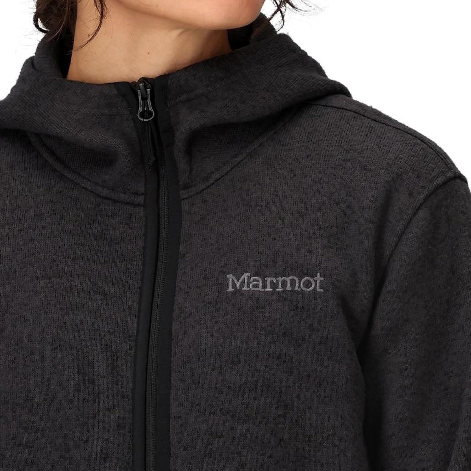 imageMARMOT womens Womens Drop Line Fullzip HoodyBlack Heather