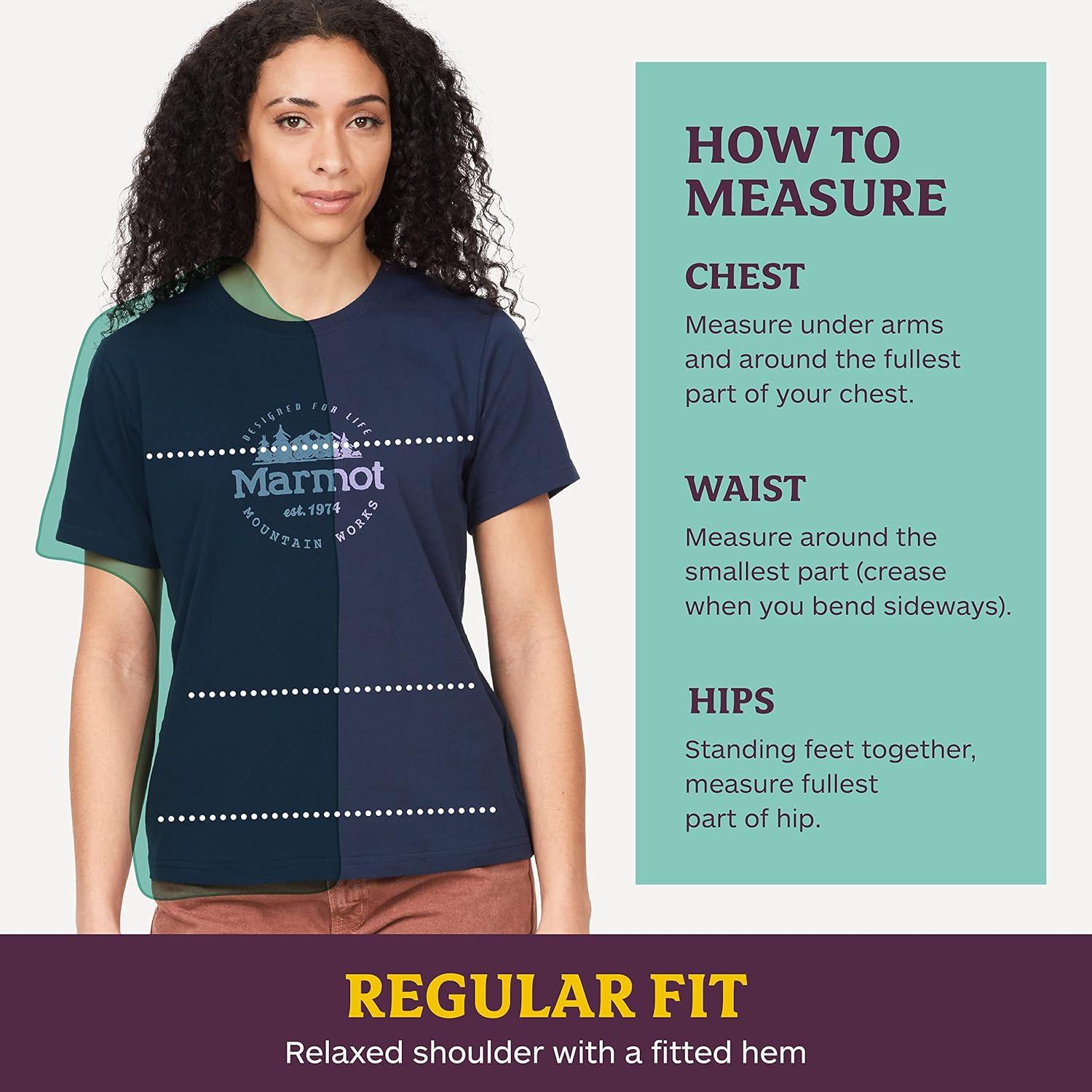 imageMarmot Womens Logo TShirts Printed Graphic on Cotton TeeCulebra Tide Blue