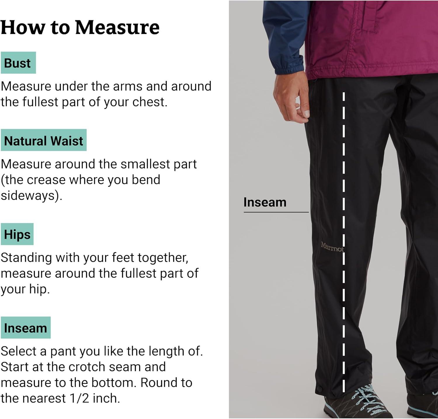 imageMarmot Womens Precip FullZip Pant Lightweight WaterproofBlack Latest Collection