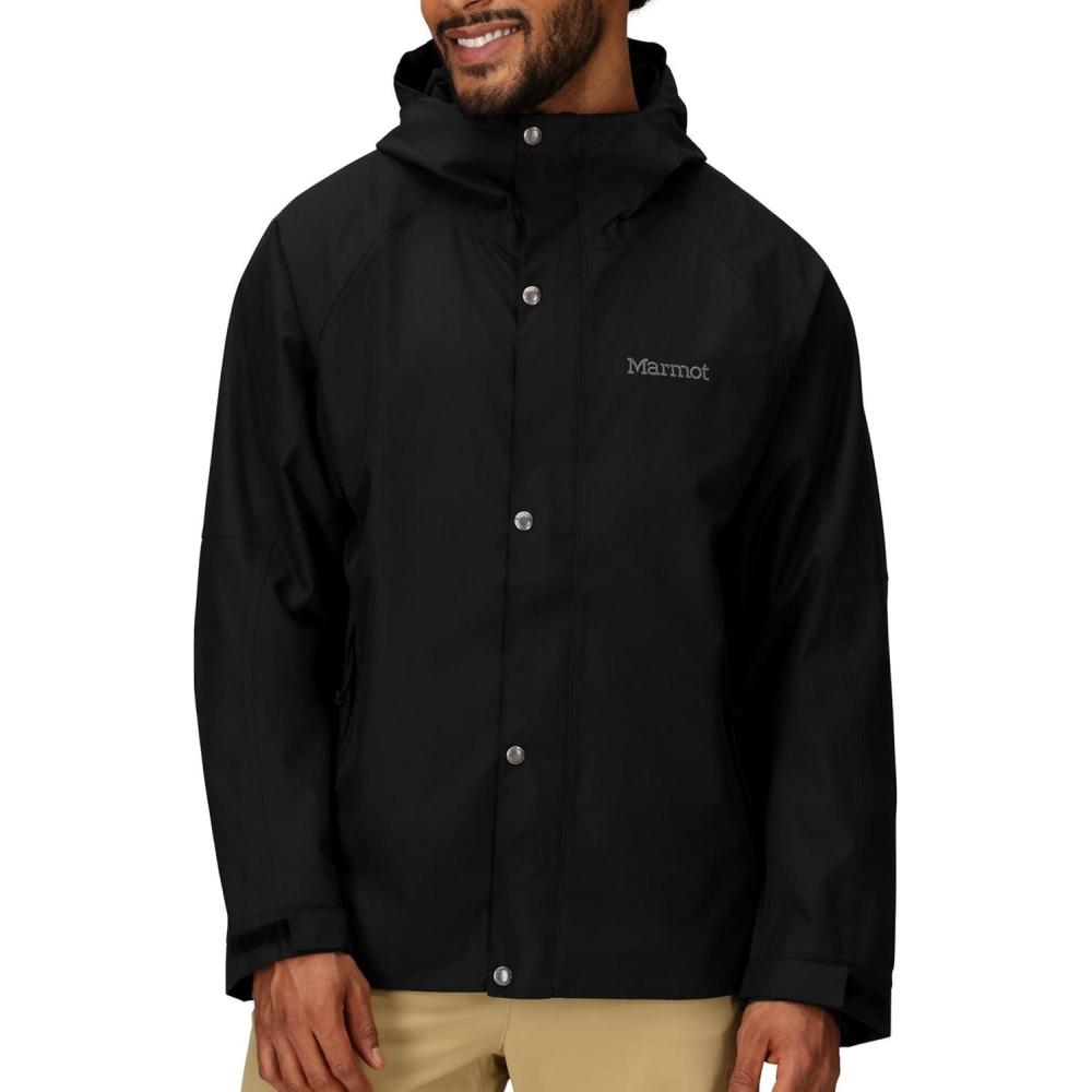 imageMARMOT Mens Cascade Durable ampamp Waterproof Rain JacketBlack