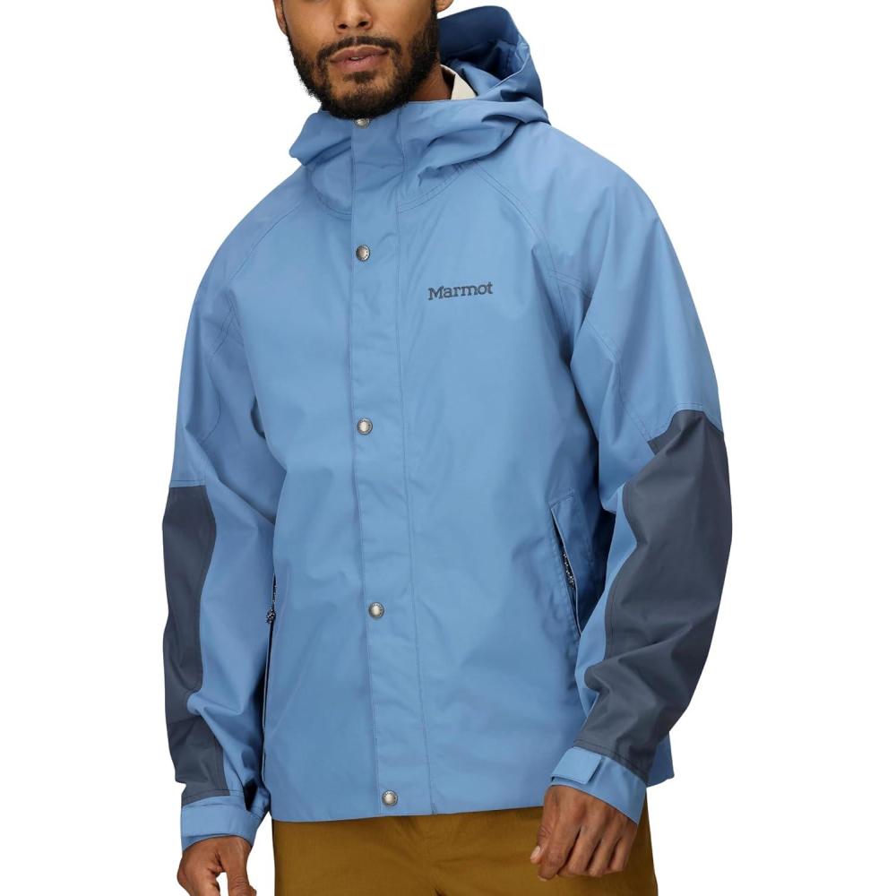 imageMARMOT Mens Cascade Durable ampamp Waterproof Rain JacketRain CloudThunderhead