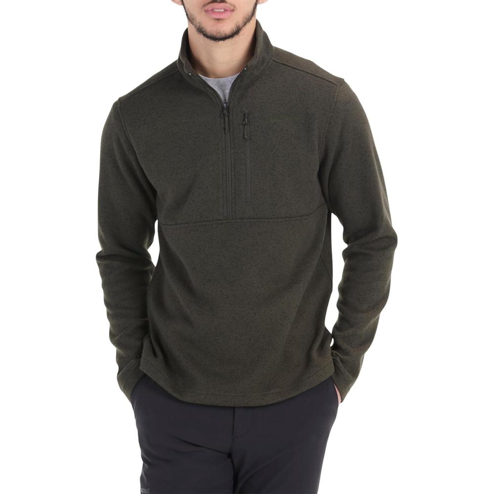 imageMARMOT Mens Drop Line 12 Zip Fleece JacketRosin Green 7764