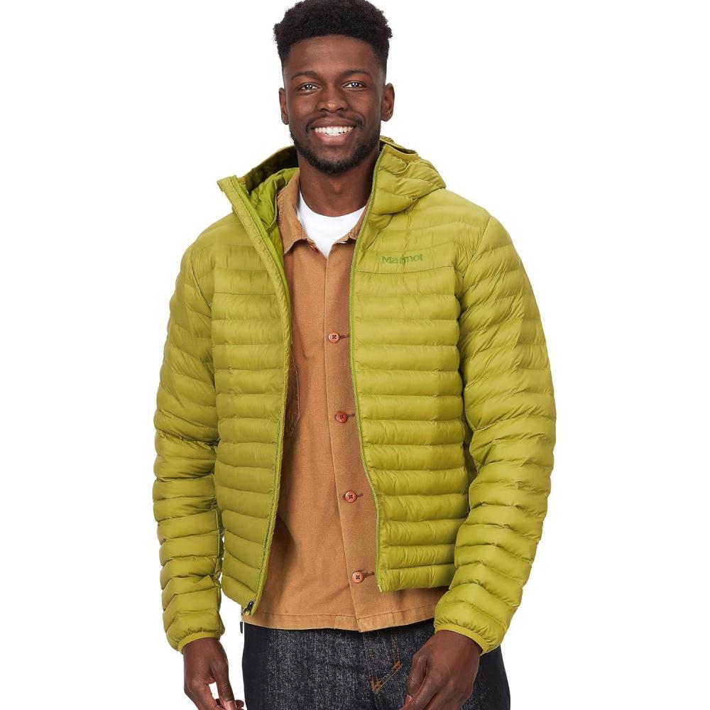 imageMARMOT Mens Echo Featherless Hoody Lightweight DownAlternative Puffer Jacket with HoodCilantro Latest Collection