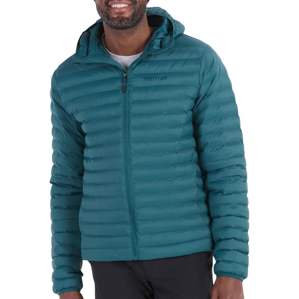 imageMARMOT Mens Echo Featherless Hoody Lightweight DownAlternative Puffer Jacket with HoodDark Jungle Latest Collection