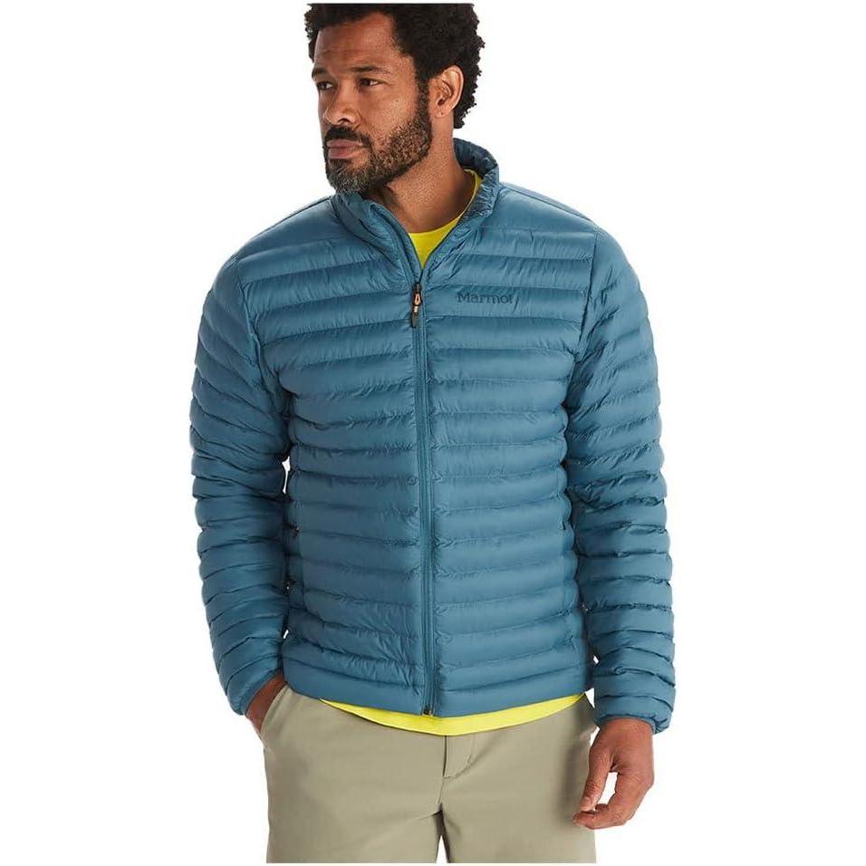 imageMARMOT Mens Echo Featherless Hoody Lightweight DownAlternative Puffer Jacket with HoodDusty Teal