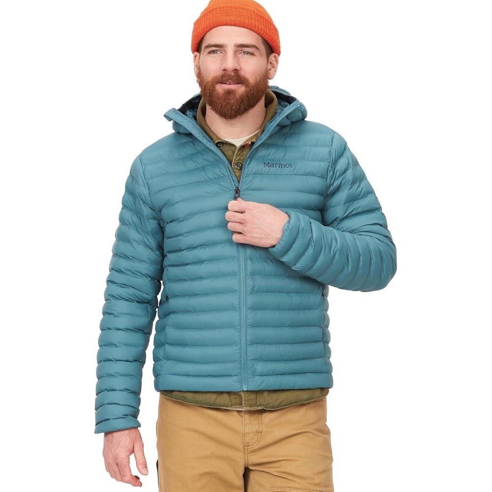 imageMARMOT Mens Echo Featherless Hoody Lightweight DownAlternative Puffer Jacket with HoodMoon River Latest Collection
