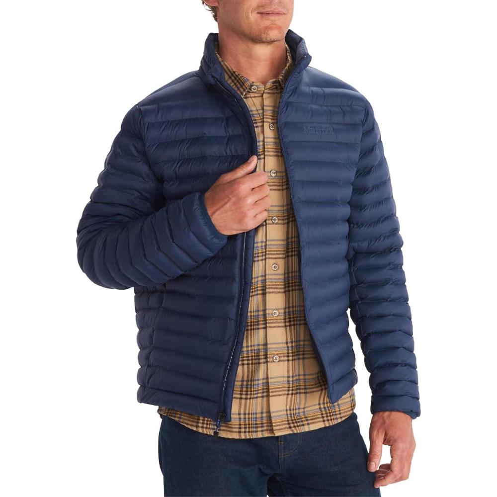 imageMARMOT Mens Echo Featherless Jacket  Lightweight DownAlternative PufferArctic Navy  Latest Collection
