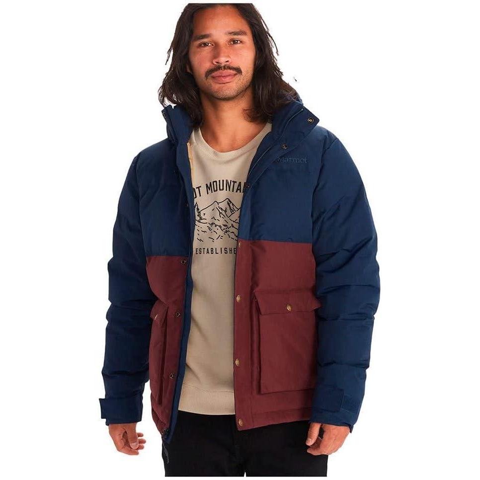 imageMARMOT Mens Fordham Down Jacket Waterproof Breathable 700Fill Insulated Puffer CoatArctic NavyPort Royal