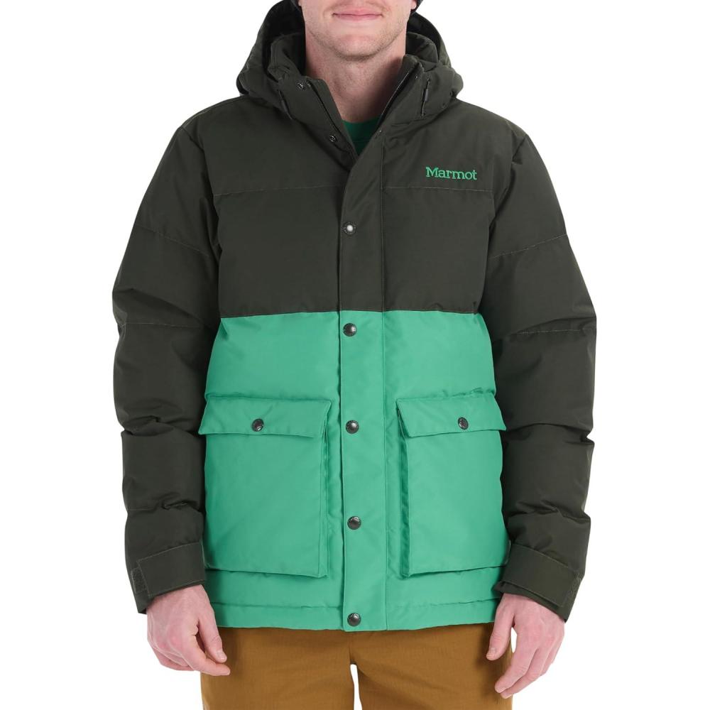imageMARMOT Mens Fordham Down Jacket Waterproof Breathable 700Fill Insulated Puffer CoatGreen