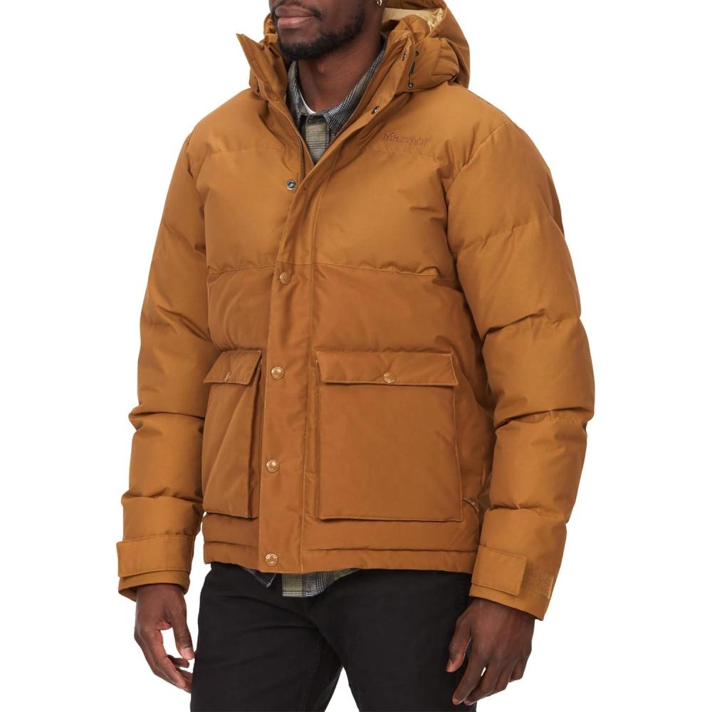 imageMARMOT Mens Fordham Down Jacket Waterproof Breathable 700Fill Insulated Puffer CoatHazel Latest Collection