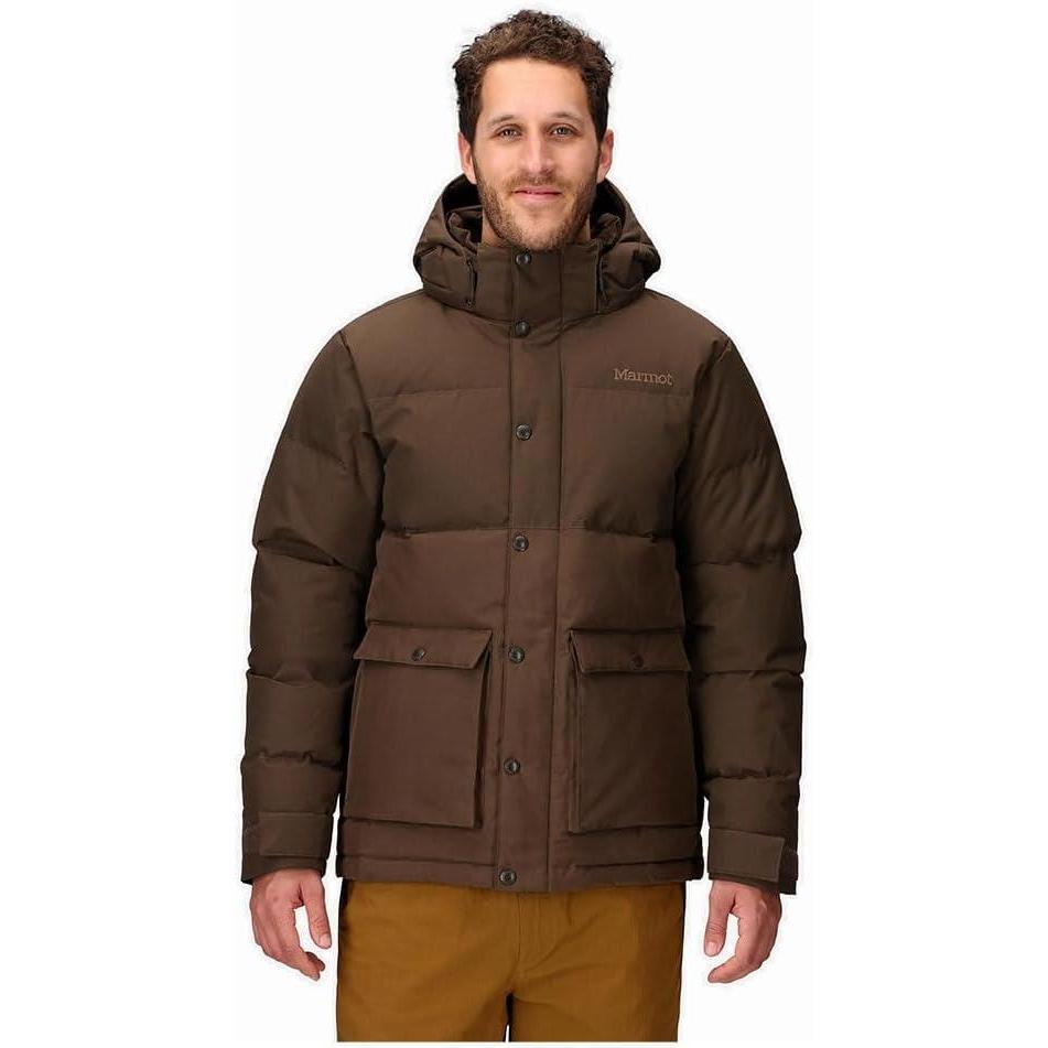imageMARMOT Mens Fordham Down Jacket Waterproof Breathable 700Fill Insulated Puffer CoatHickory Nut Latest Collection