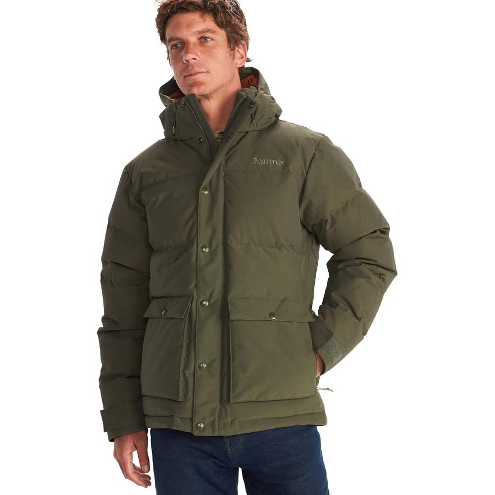 imageMARMOT Mens Fordham Down Jacket Waterproof Breathable 700Fill Insulated Puffer CoatNori