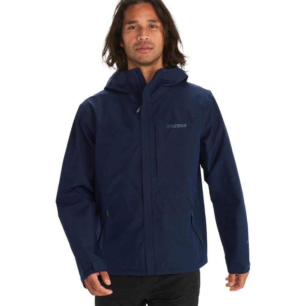 imageMARMOT Mens GORETEX Minimalist Rain Jacket Packable Breathable Durable Wind ampamp Water ProtectionArctic Navy